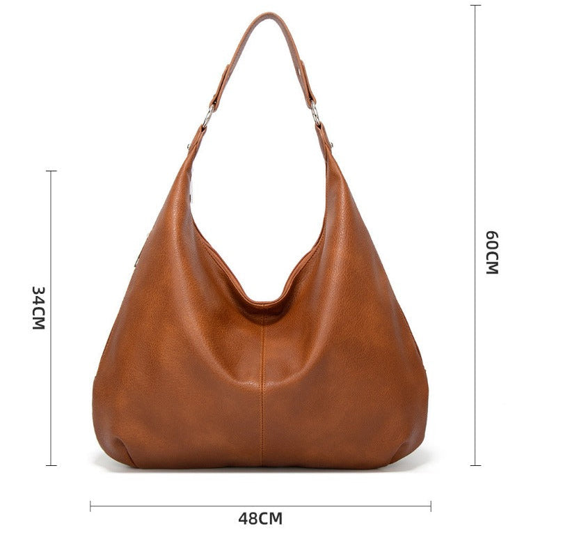 Grand sac à main effet cuir grainé pour femme-7