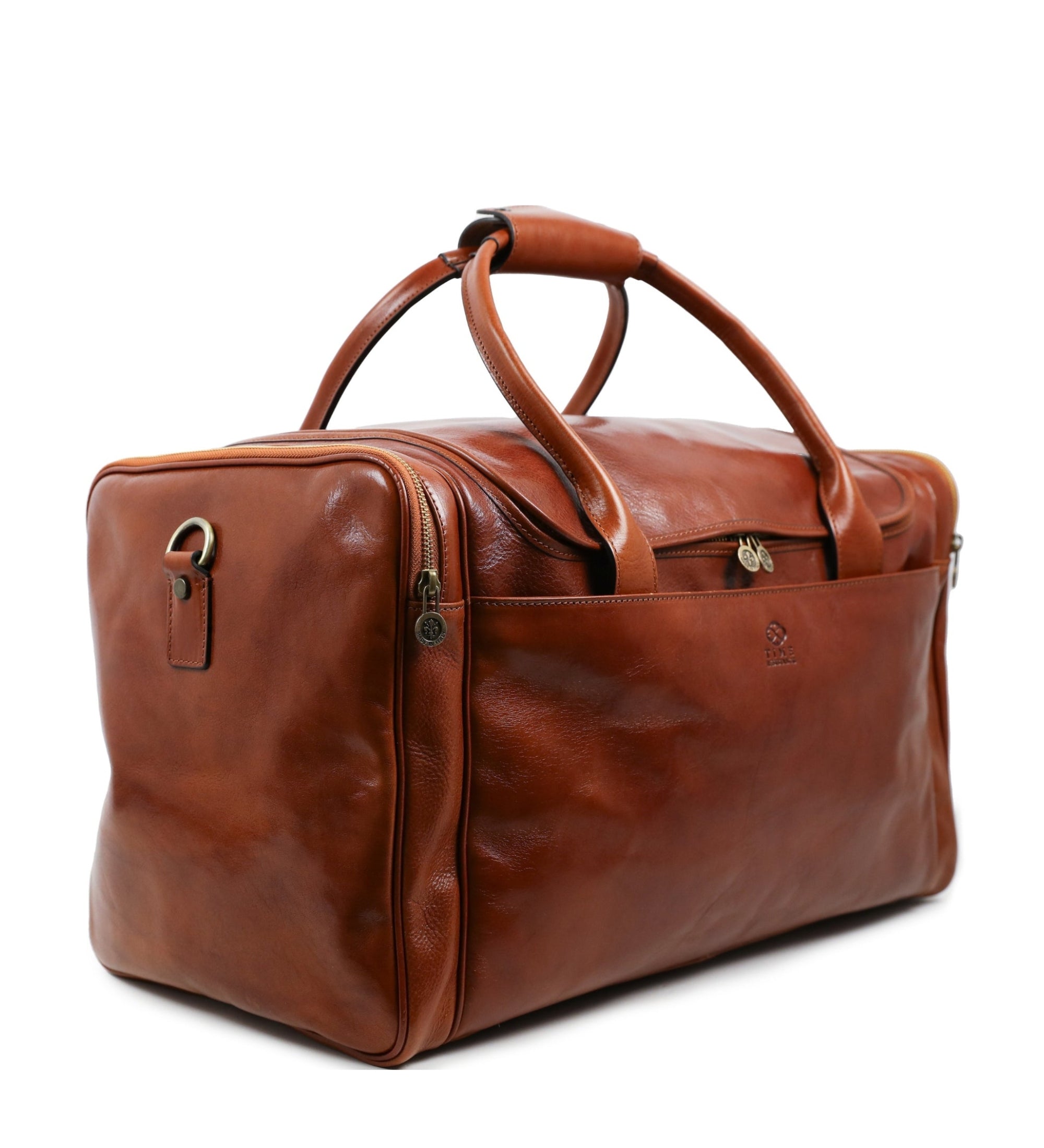 Grand sac de voyage effet cuir italien-21