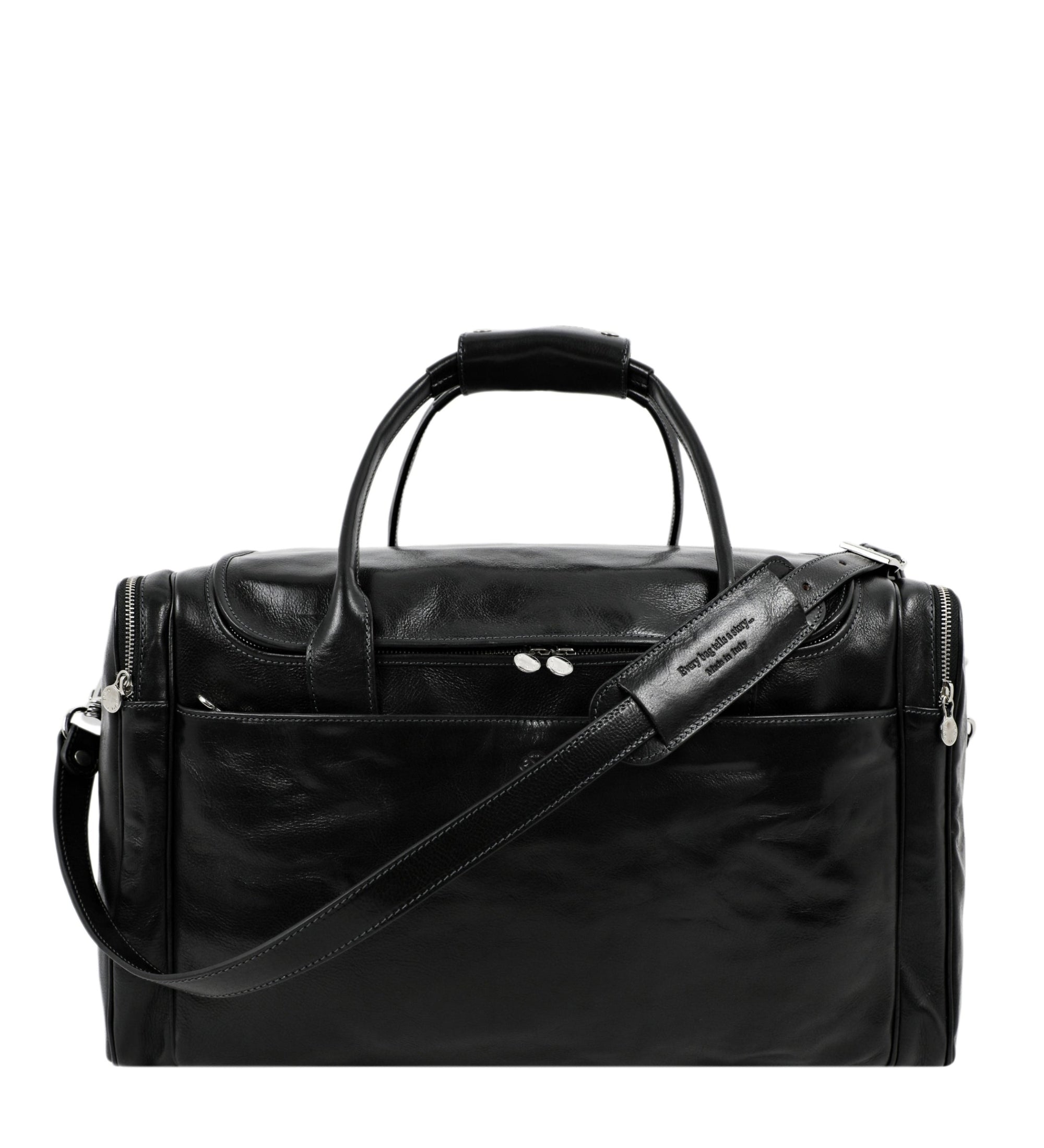 Grand sac de voyage effet cuir italien-9