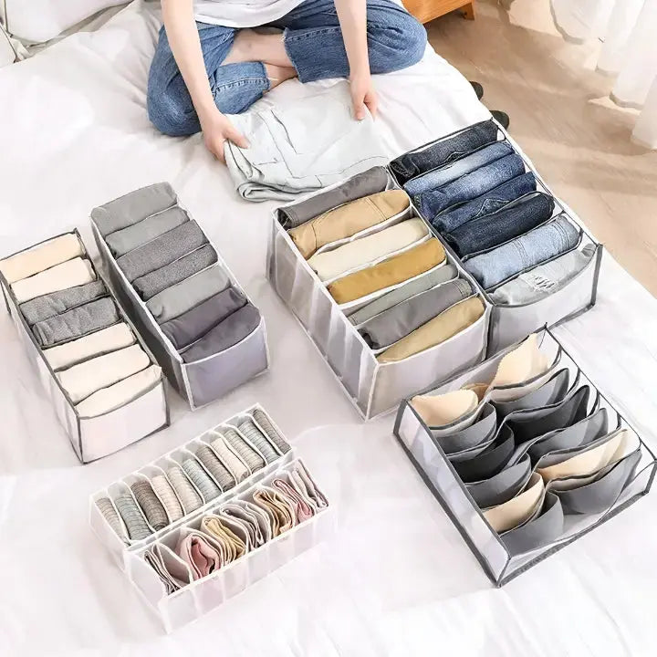 Organisateur de placard modulable pour rangement optimal