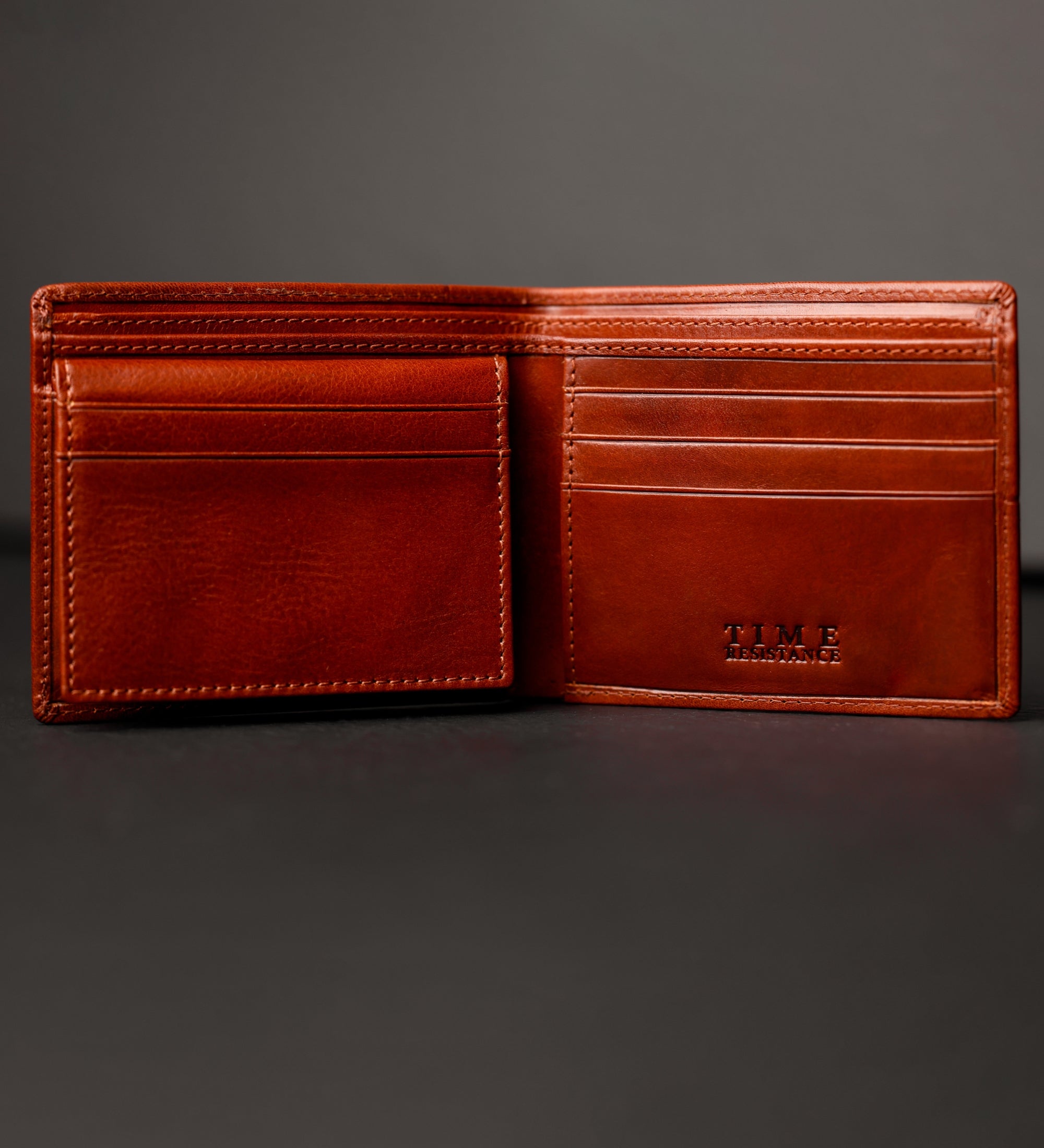 Portefeuille pliant effet cuir grainé pour homme-22