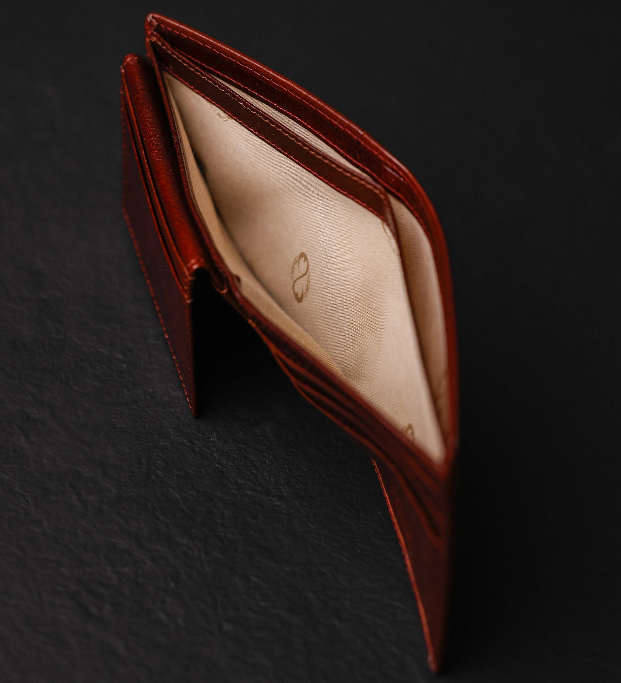 Portefeuille pliant effet cuir grainé pour homme-7