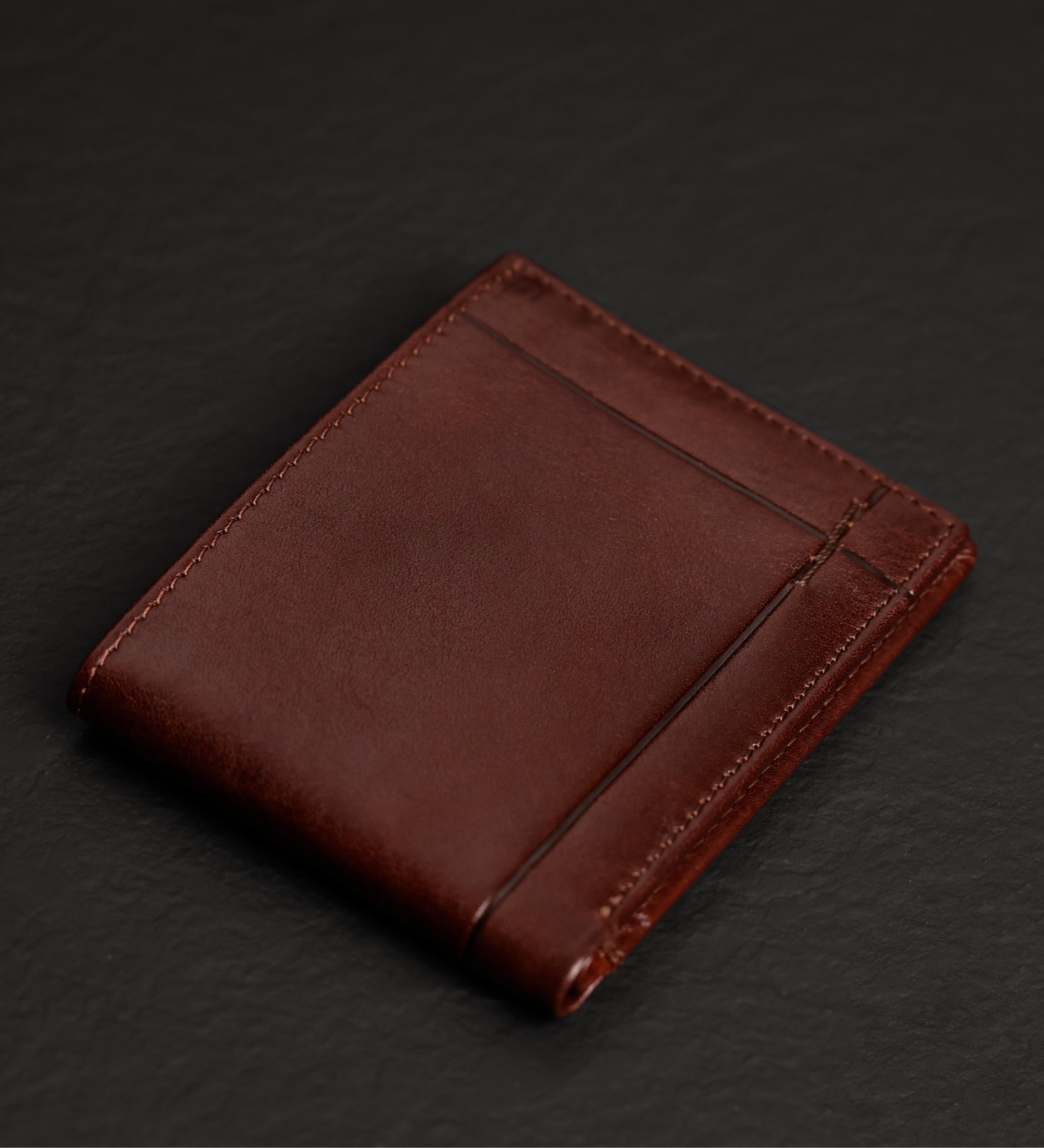 Portefeuille pliant effet cuir vintage pour homme-5