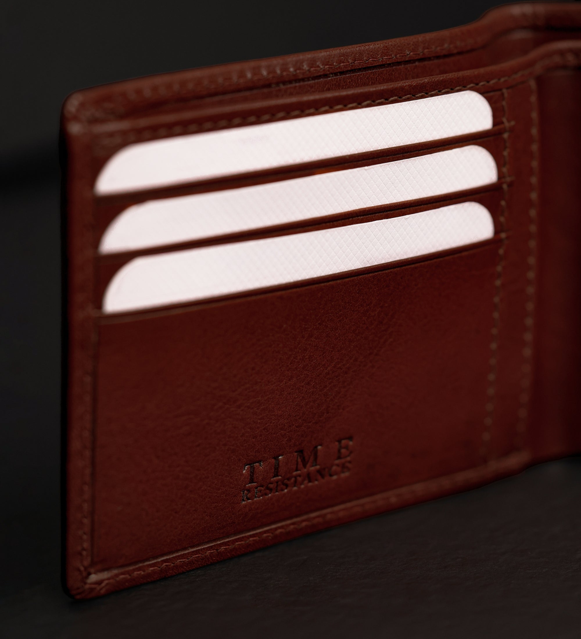 Portefeuille pliant effet cuir vintage pour homme-8
