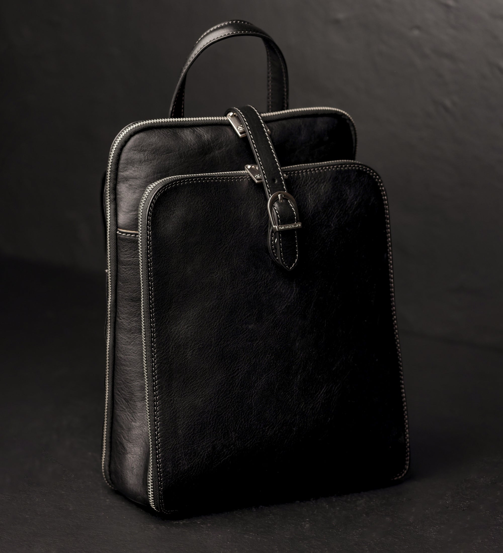 Sac à dos convertible effet cuir multi-poches-15