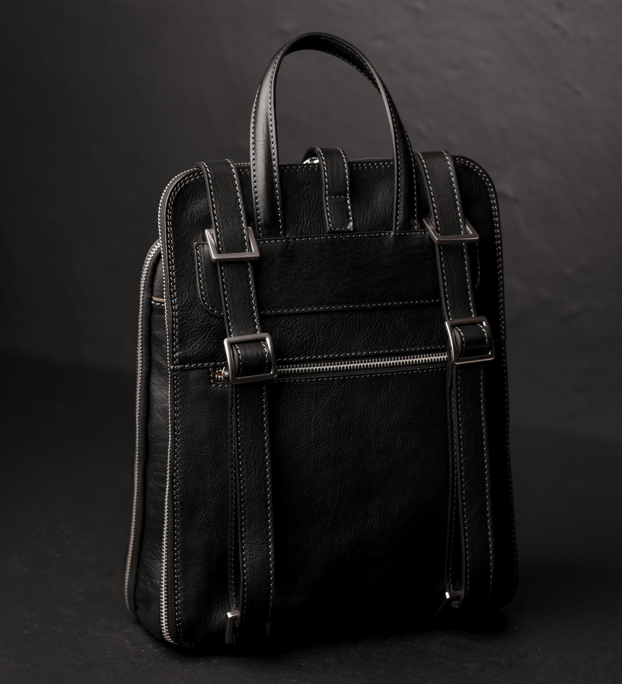 Sac à dos convertible effet cuir multi-poches-17