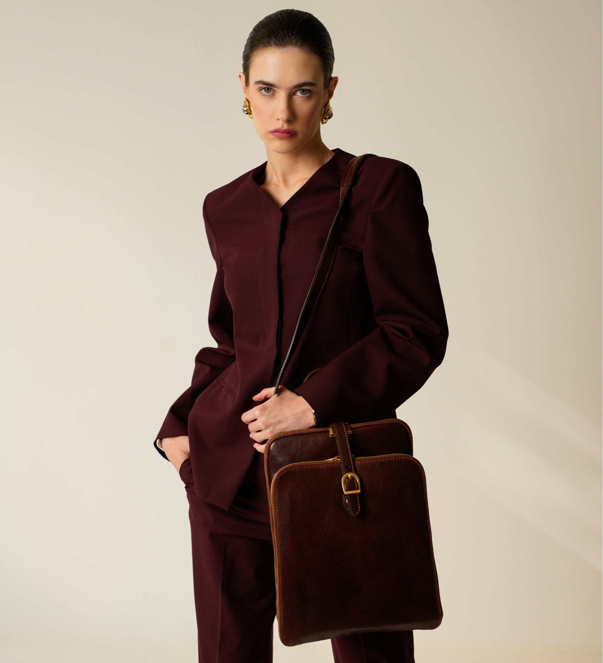 Sac à dos convertible effet cuir multi-poches-2