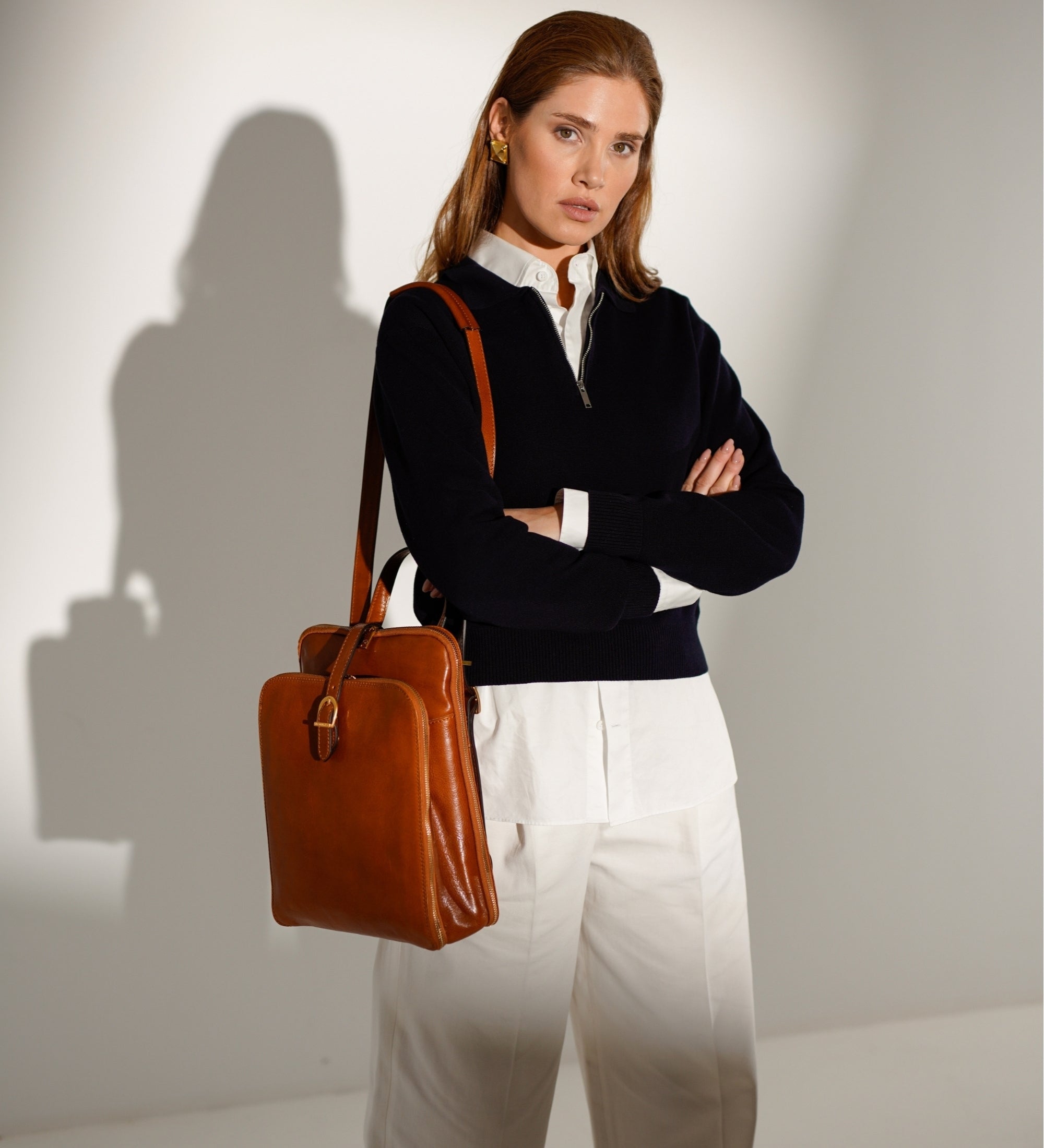 Sac à dos convertible effet cuir multi-poches-24