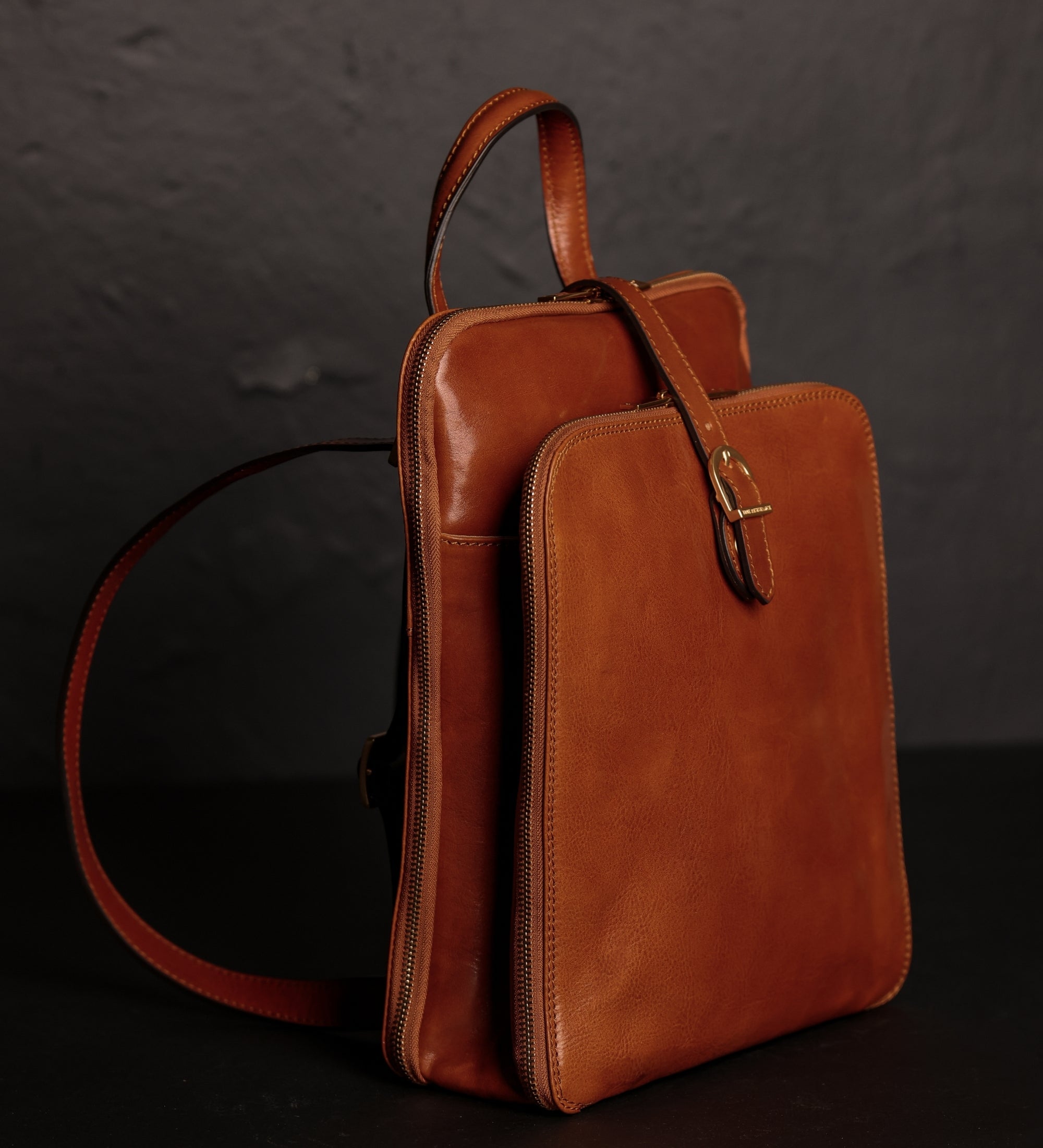 Sac à dos convertible effet cuir multi-poches-26
