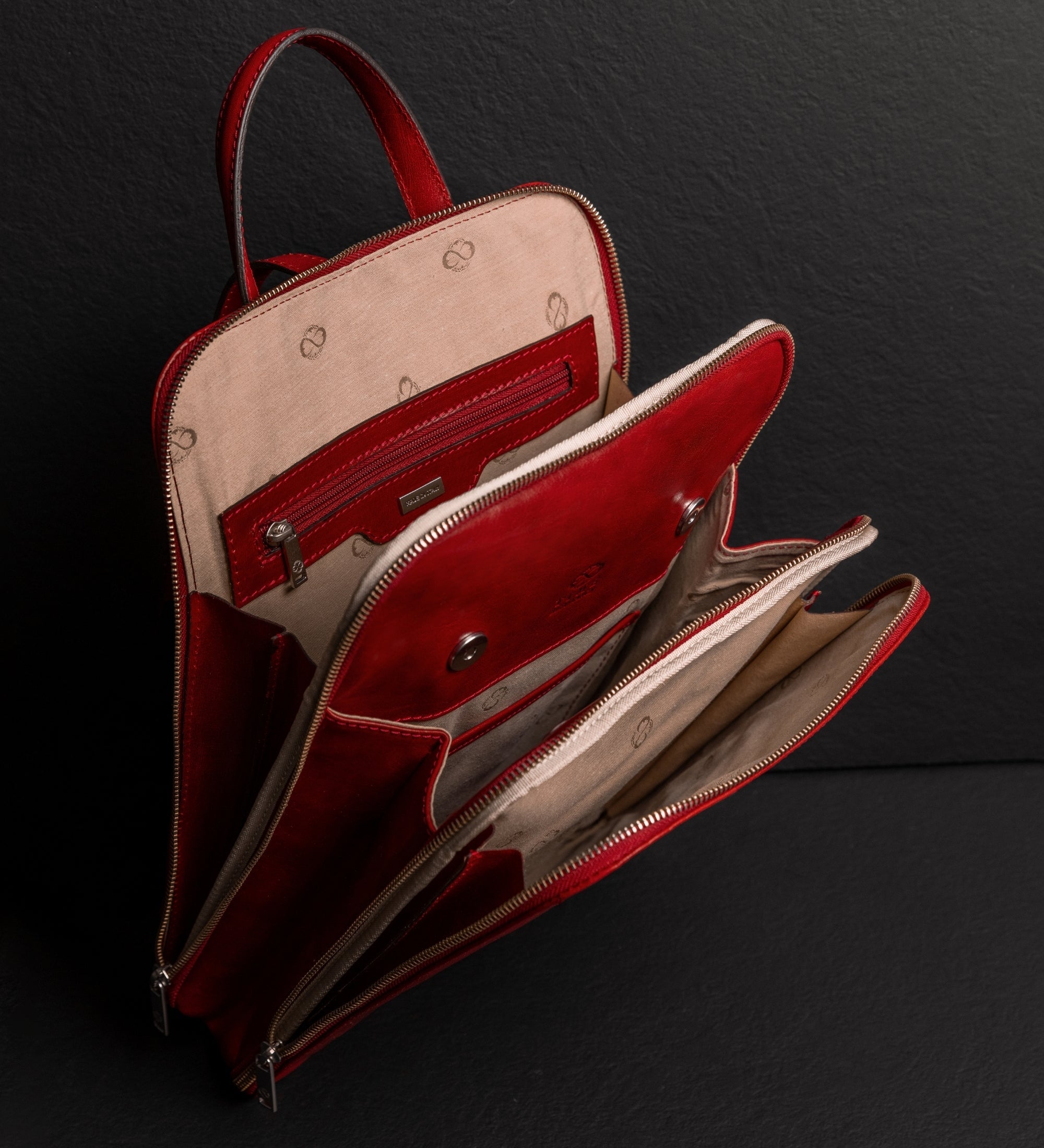 Sac à dos convertible effet cuir multi-poches-45