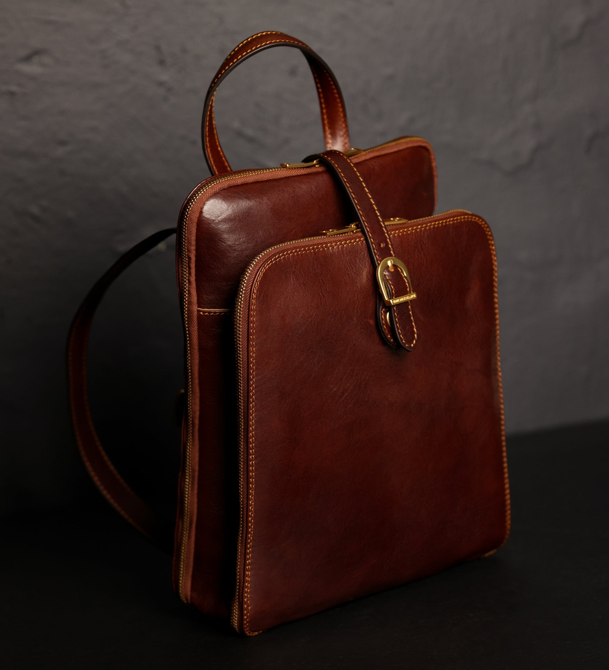 Sac à dos convertible effet cuir multi-poches-5
