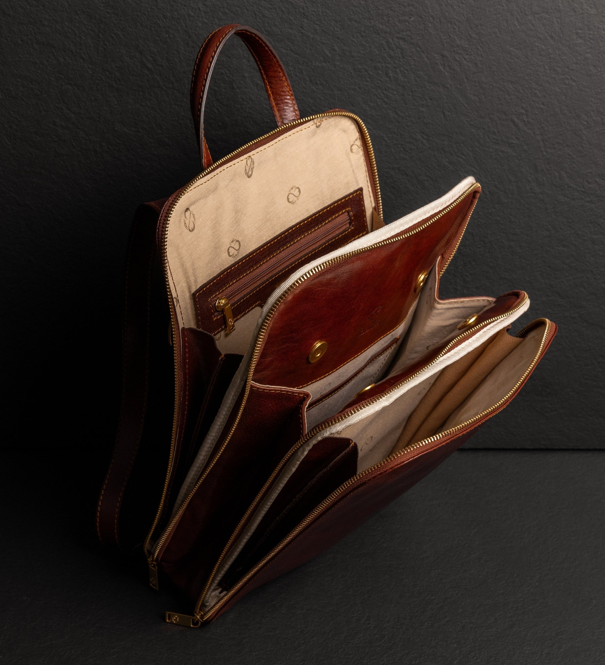 Sac à dos convertible effet cuir multi-poches-6