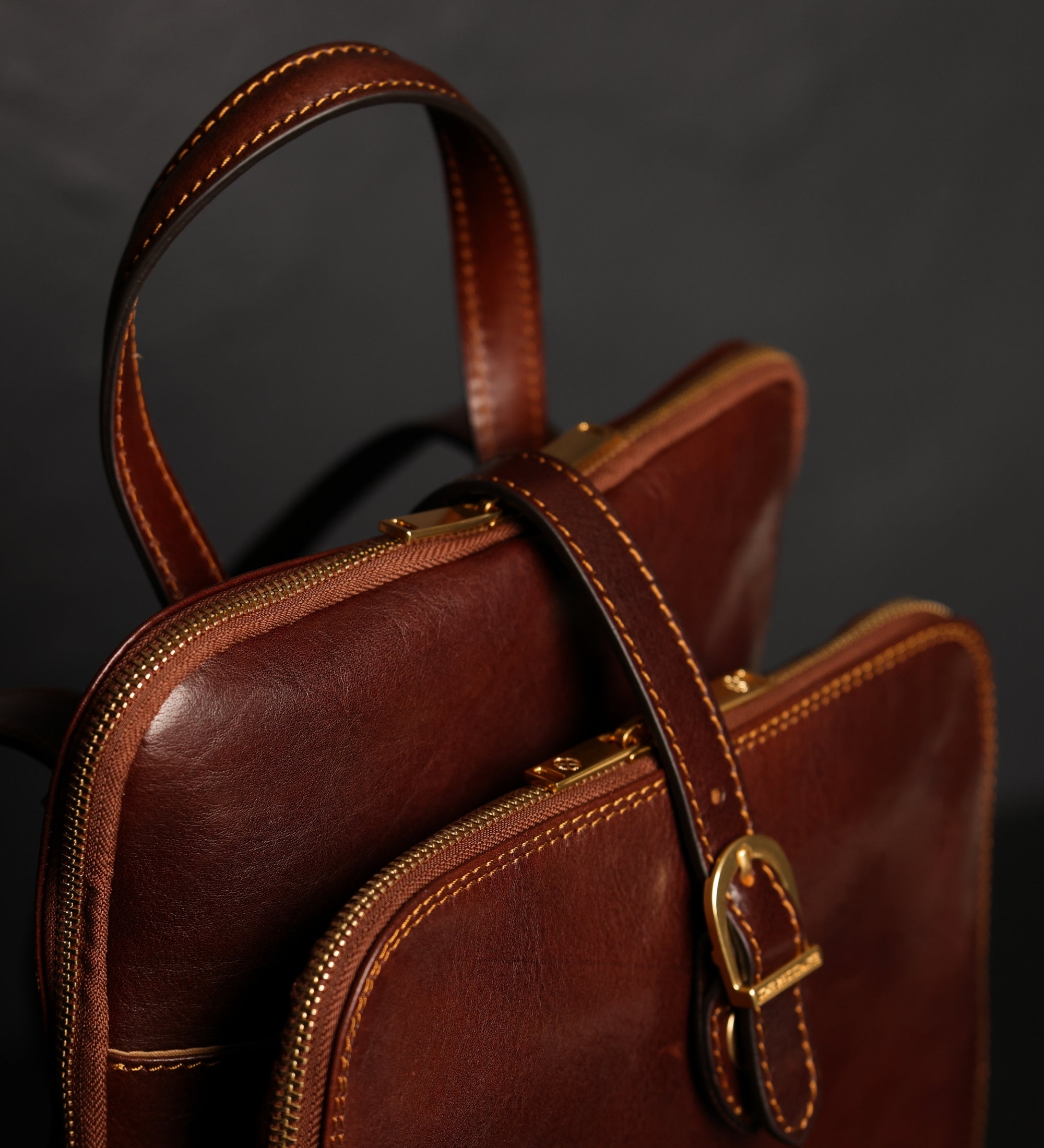 Sac à dos convertible effet cuir multi-poches-8