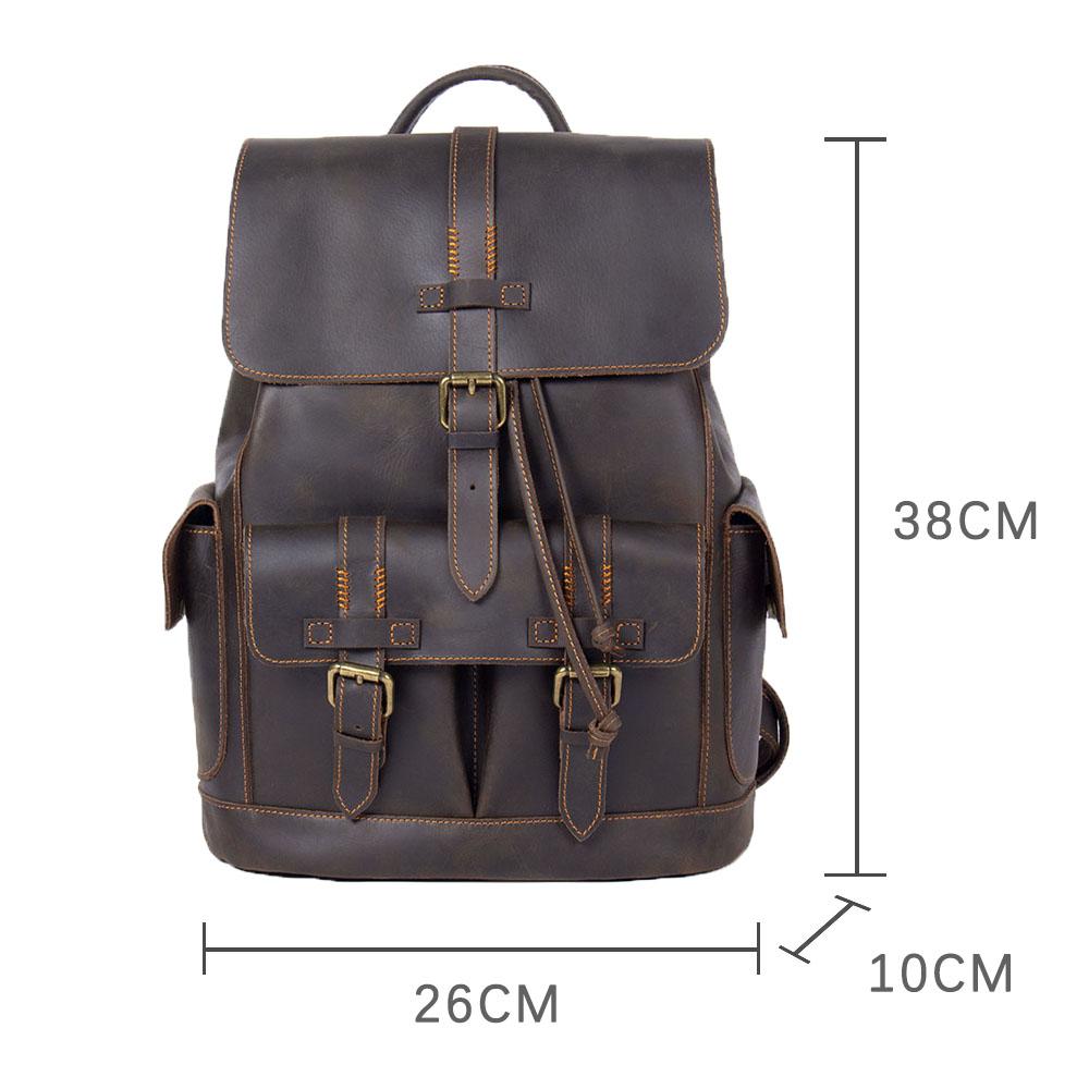 Sac à dos ordinateur effet cuir pour homme-3