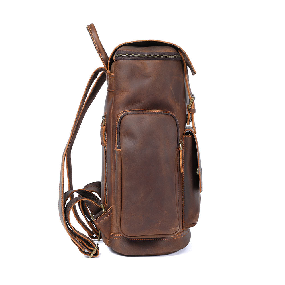 Sac à dos ordinateur effet cuir vintage-2
