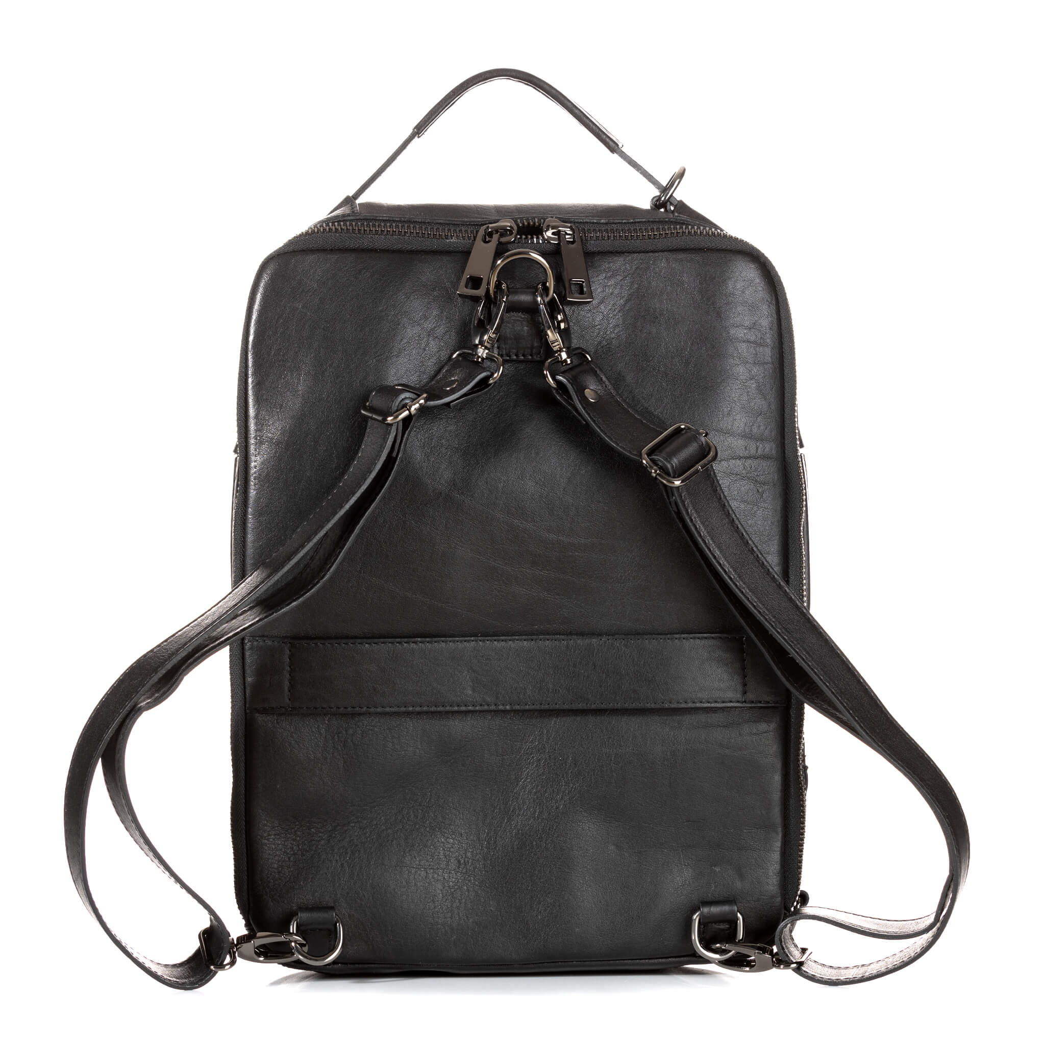 Sac à dos premium effet cuir noir-2