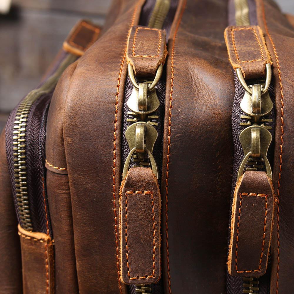 Sac à dos randonnée effet cuir marron-24