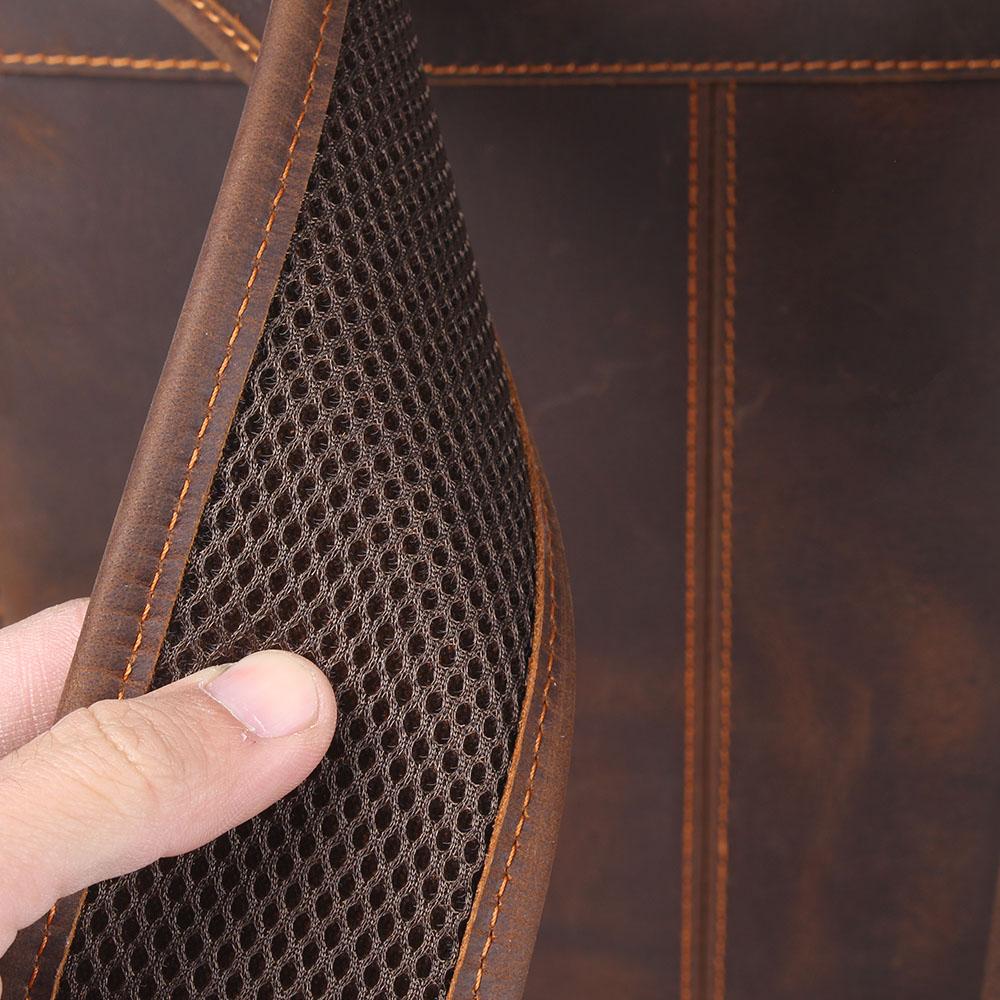 Sac à dos randonnée effet cuir marron-27