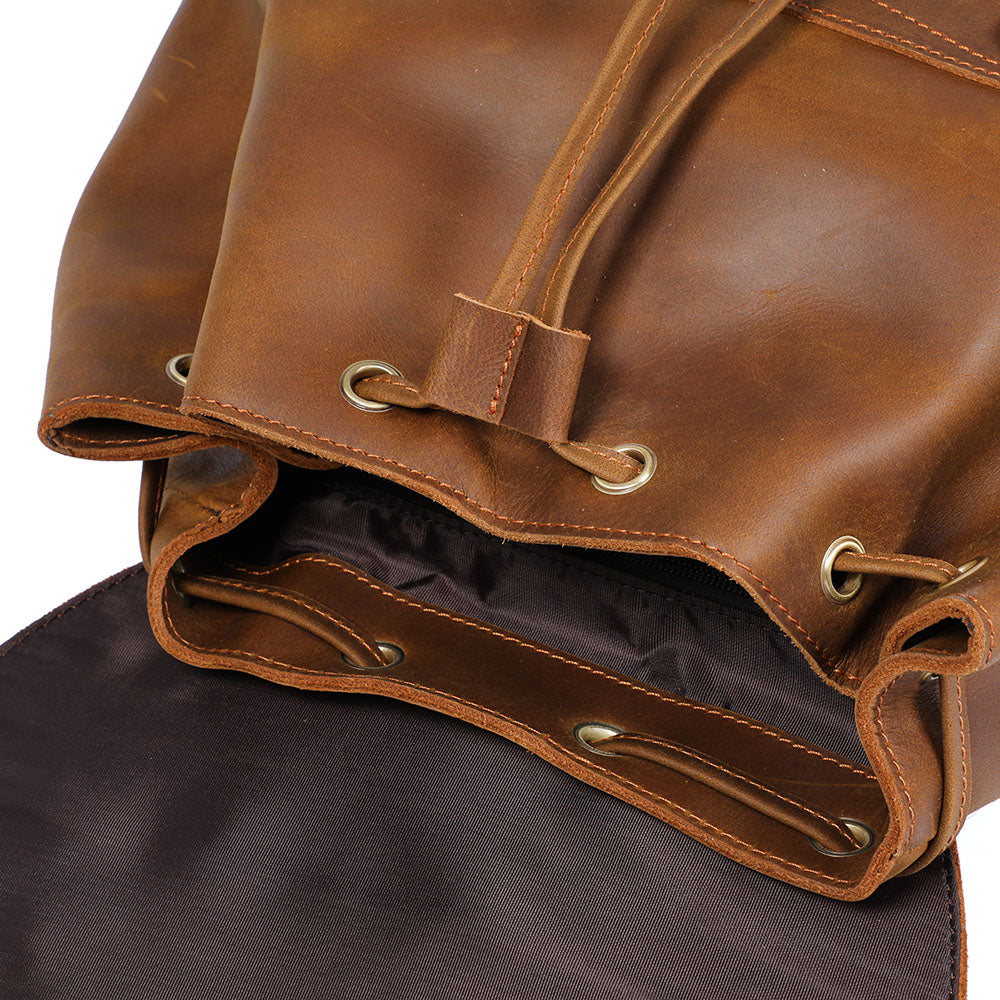 Sac à dos rétro effet cuir pour homme-15