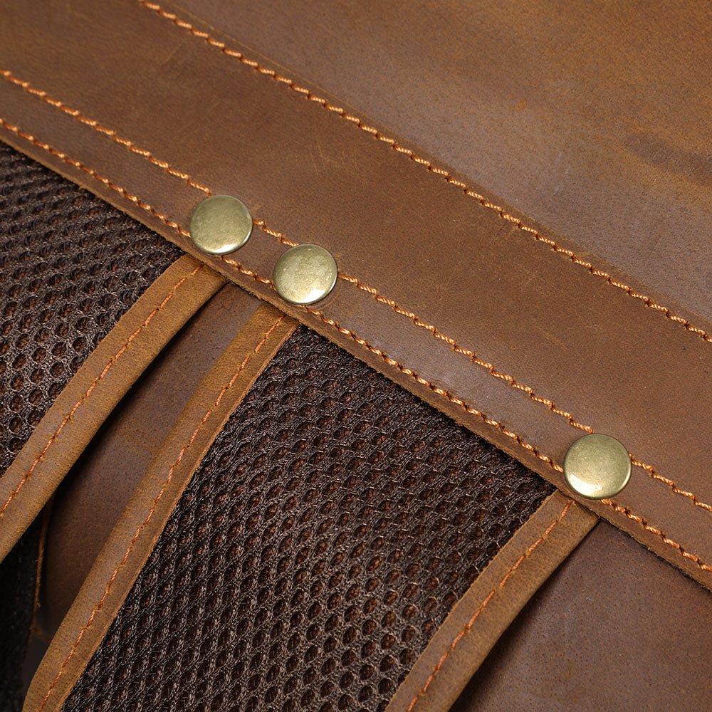 Sac à dos rétro effet cuir pour homme-17