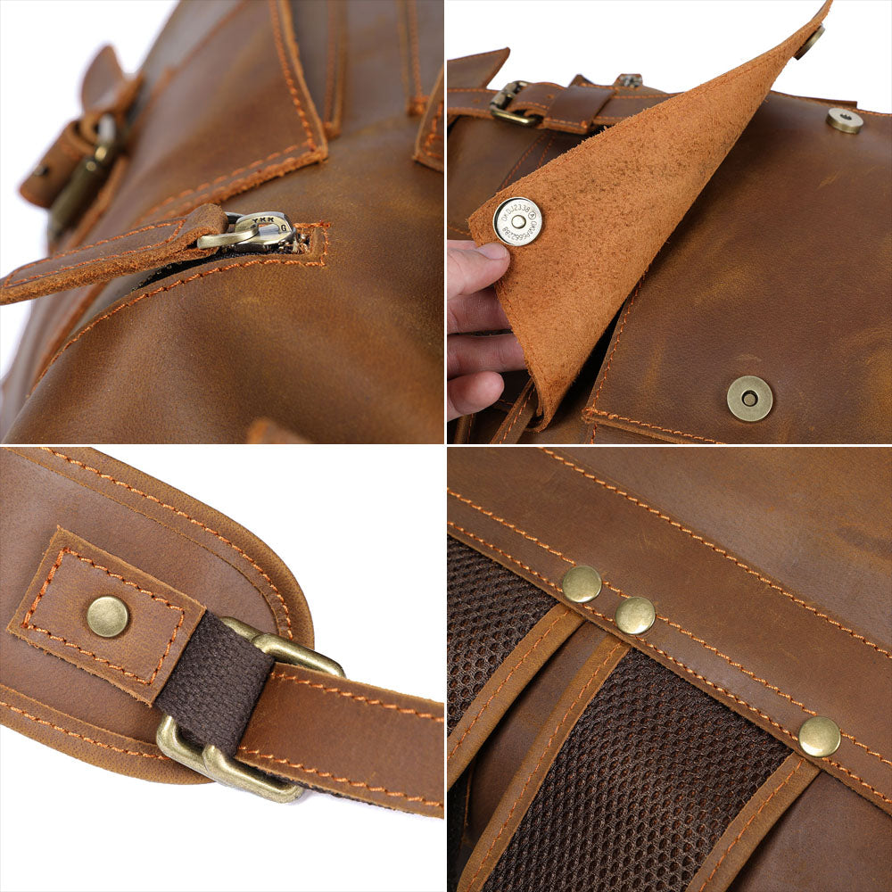 Sac à dos rétro effet cuir pour homme-19