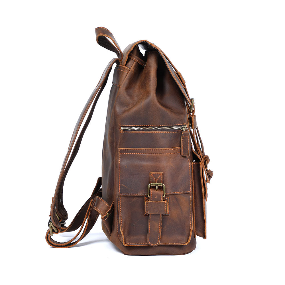 Sac à dos rétro effet cuir pour homme-6