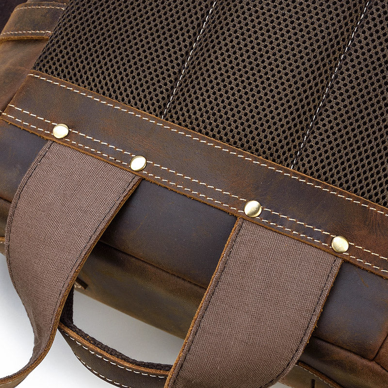 Sac à dos urbain effet cuir marron-18