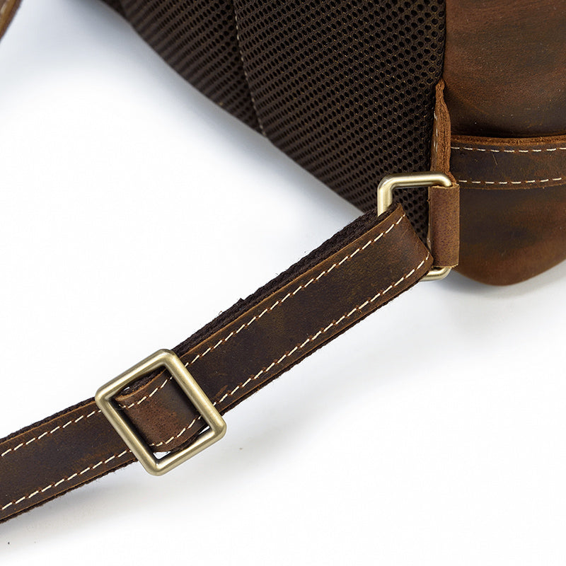 Sac à dos urbain effet cuir marron-26