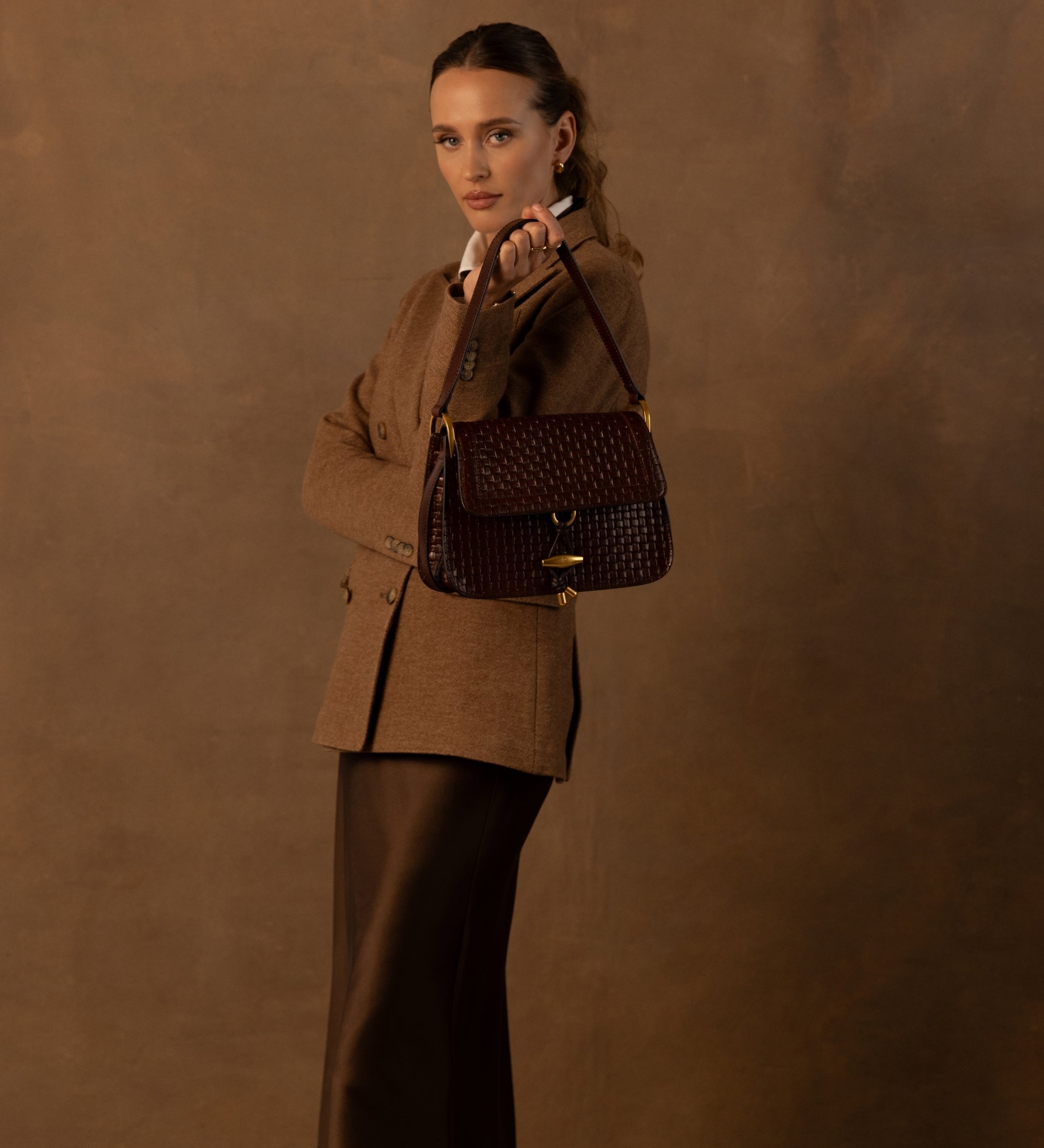 Sac à rabat effet cuir pour femme-3