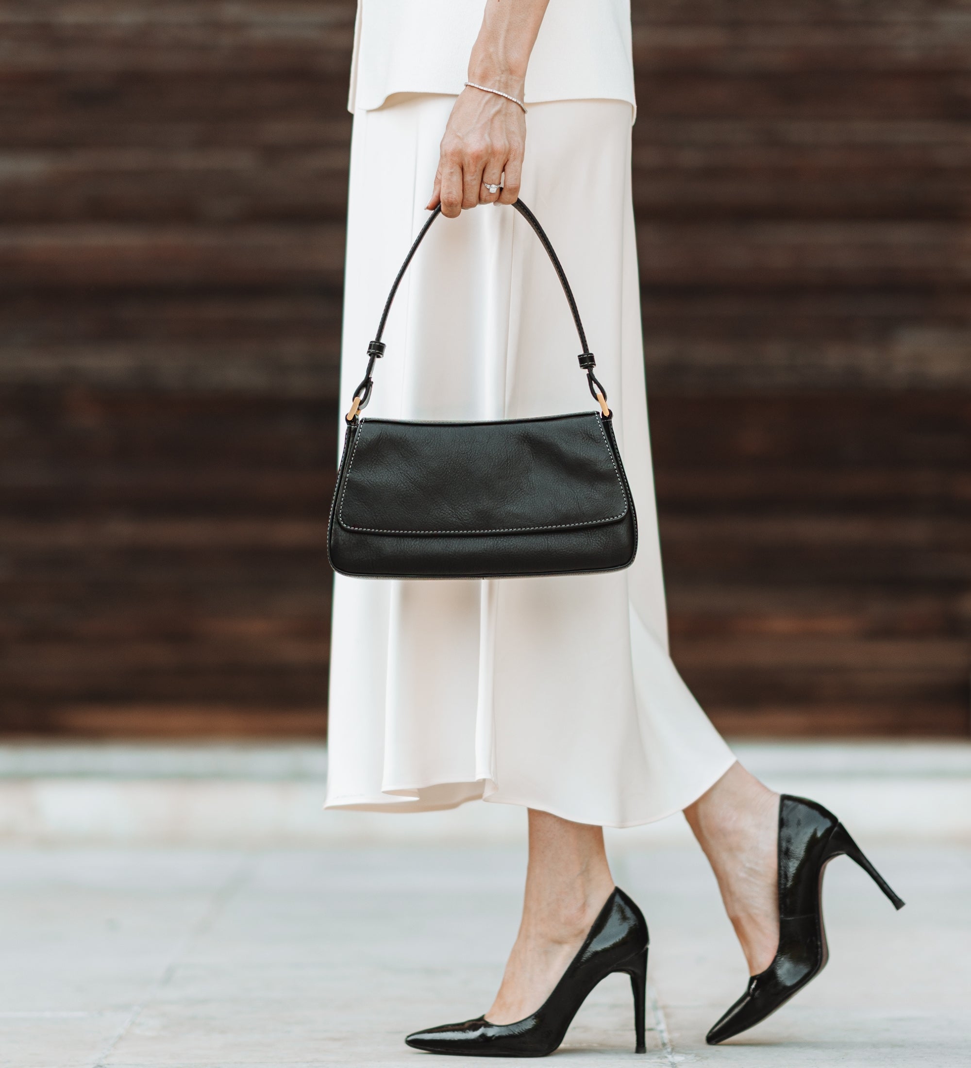 Sac baguette effet cuir pour femme-24