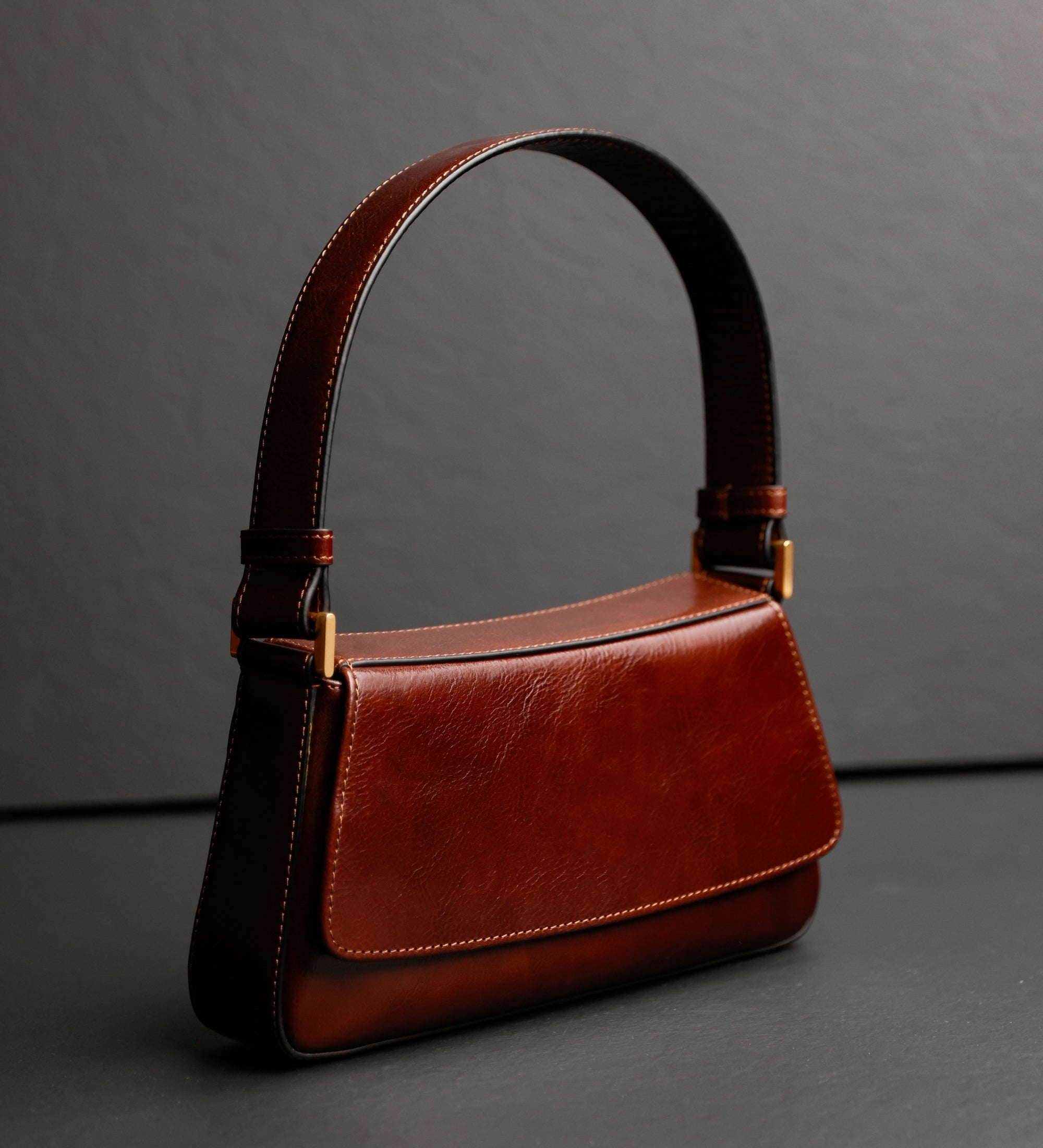 Sac baguette effet cuir pour femme-6