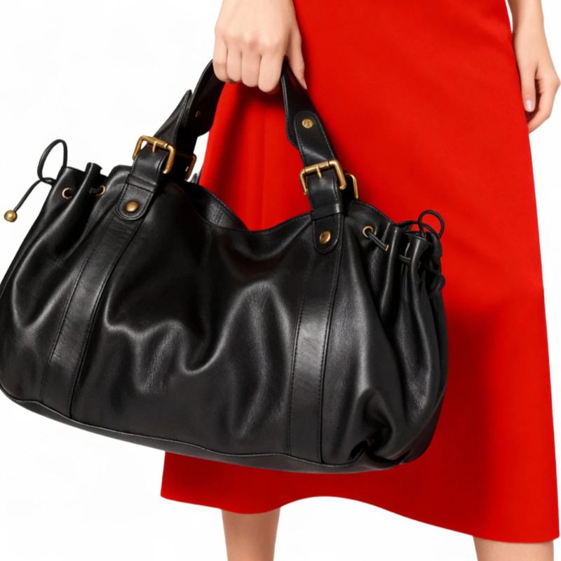 Sac cabas souple effet cuir pour femme-6