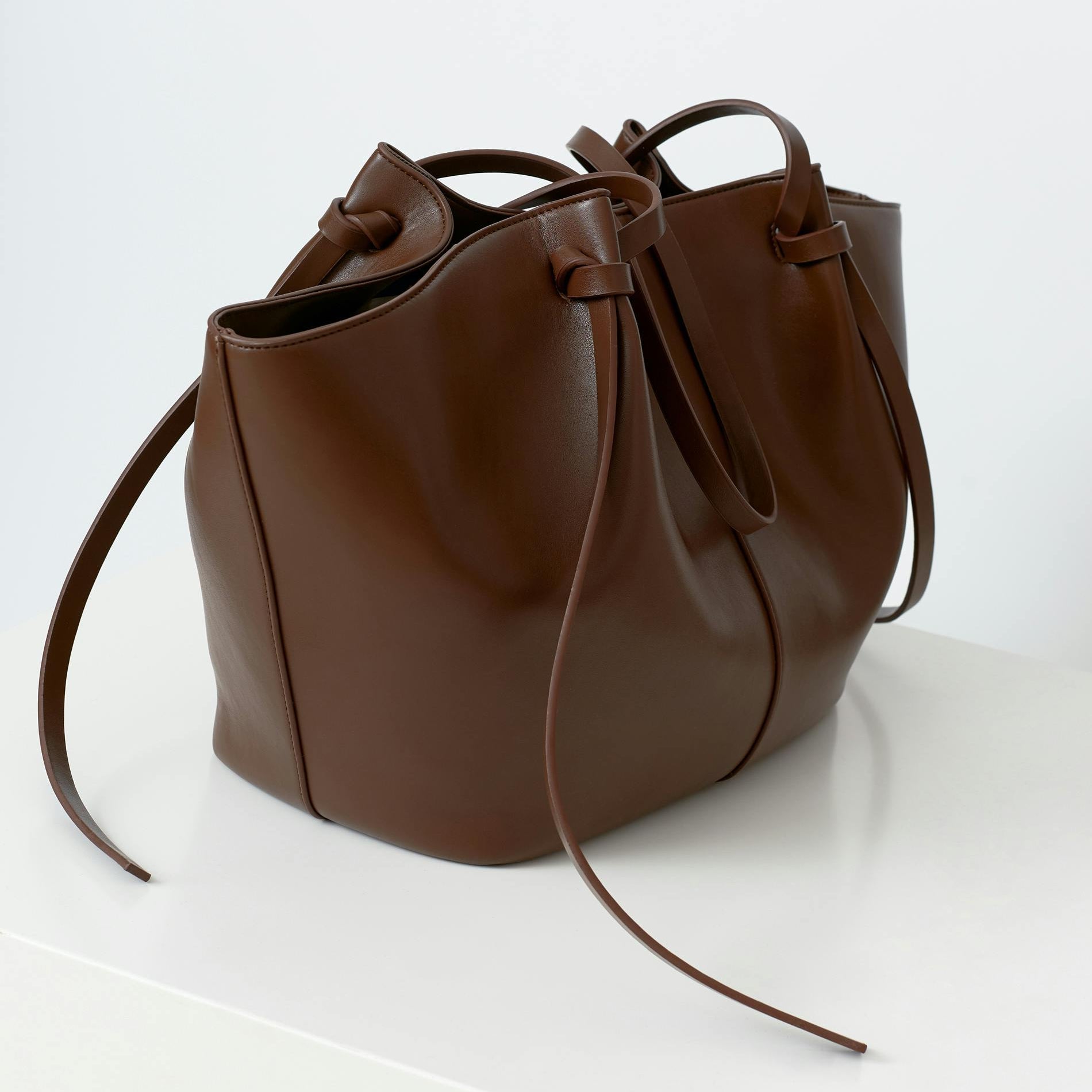 Sac de cours effet cuir grande capacité pour femme-14