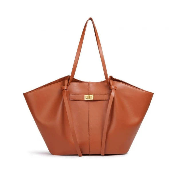 Sac de cours effet cuir grande capacité pour femme-16