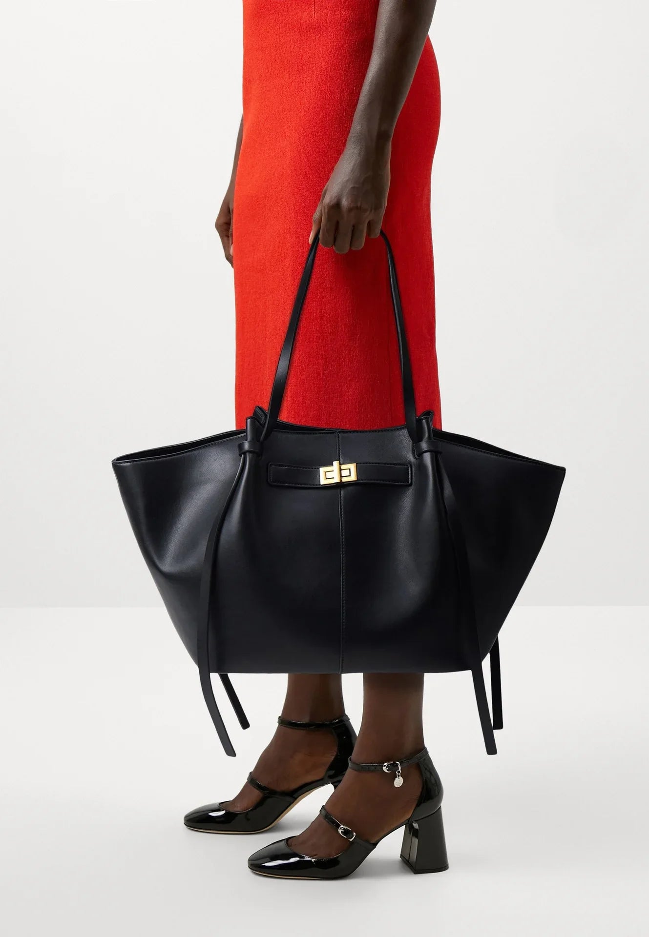 Sac de cours effet cuir grande capacité pour femme-5
