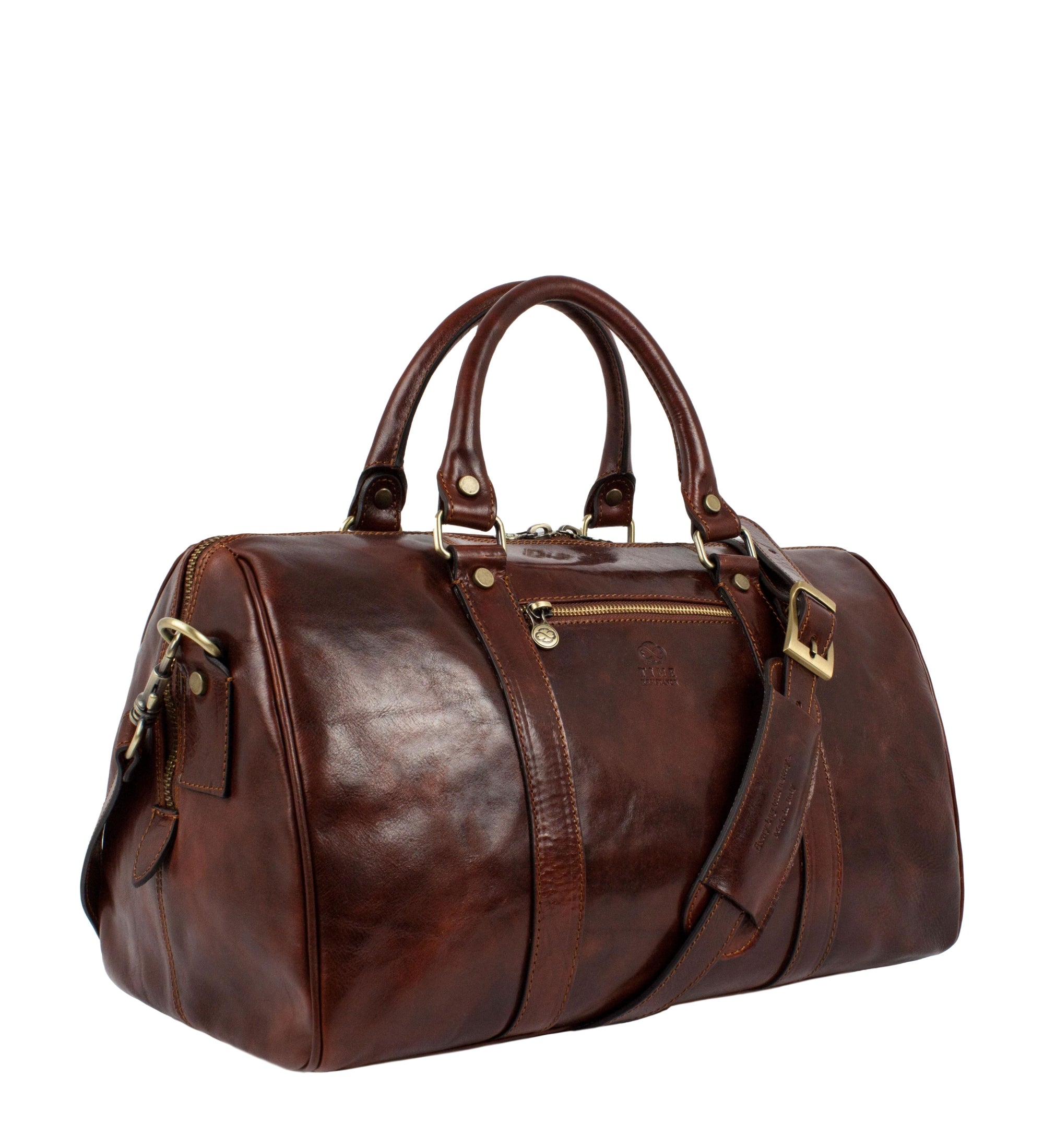 Sac de voyage compact effet cuir-6