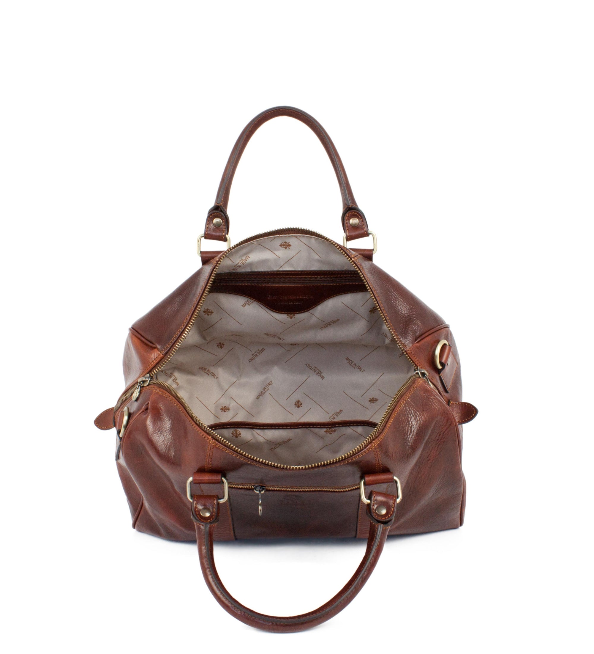 Sac de voyage compact effet cuir-9