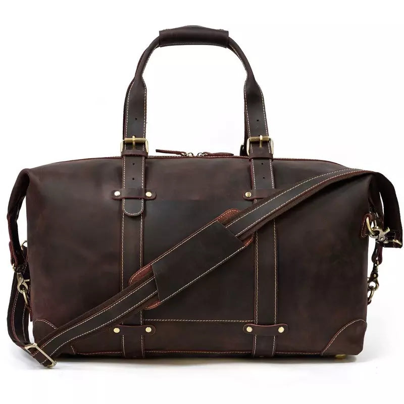 Sac de voyage effet cuir pleine fleur-1