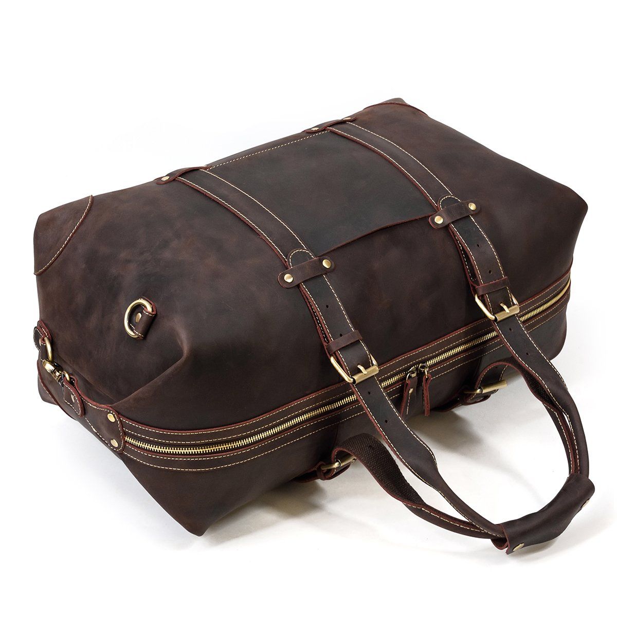 Sac de voyage effet cuir pleine fleur-11