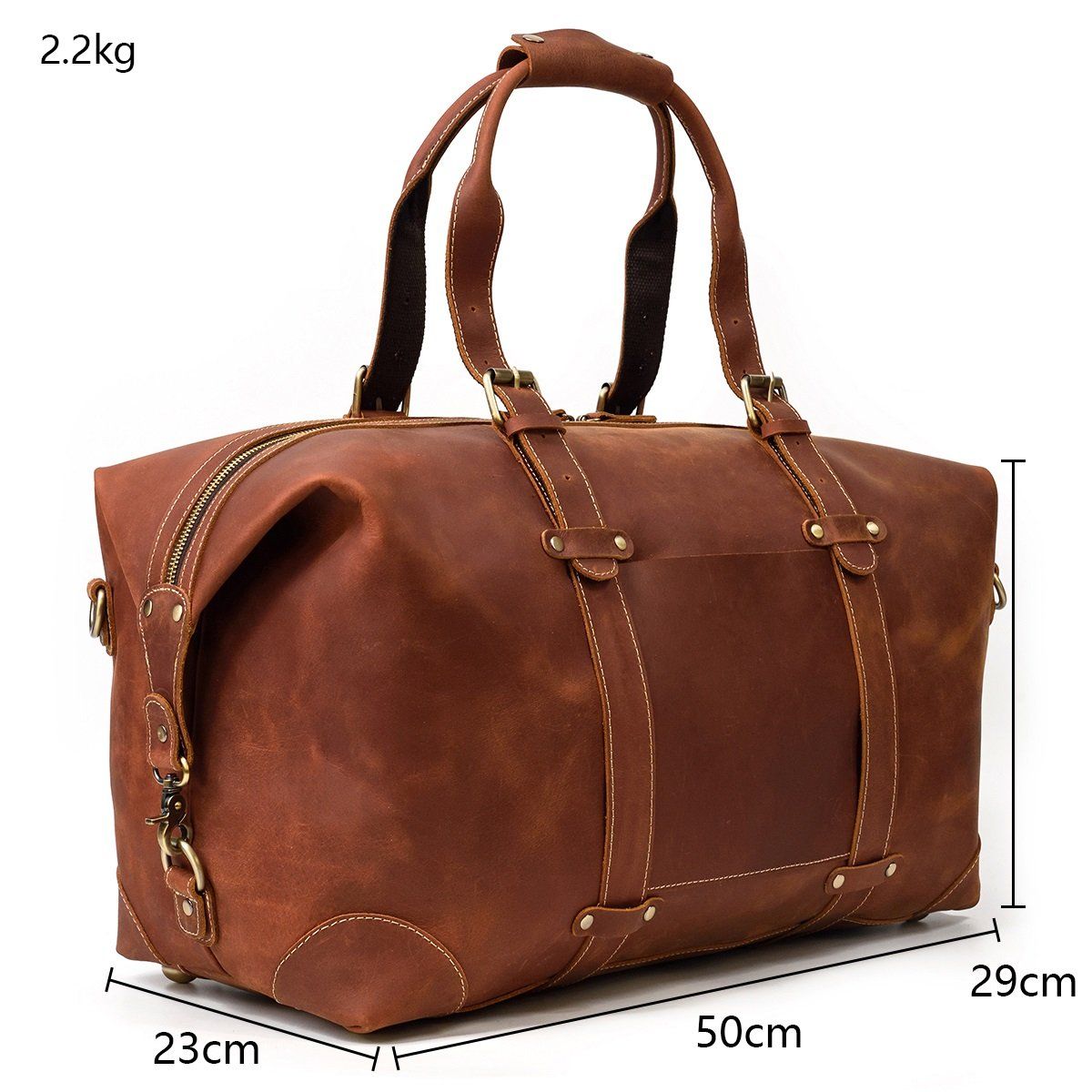 Sac de voyage effet cuir pleine fleur-21