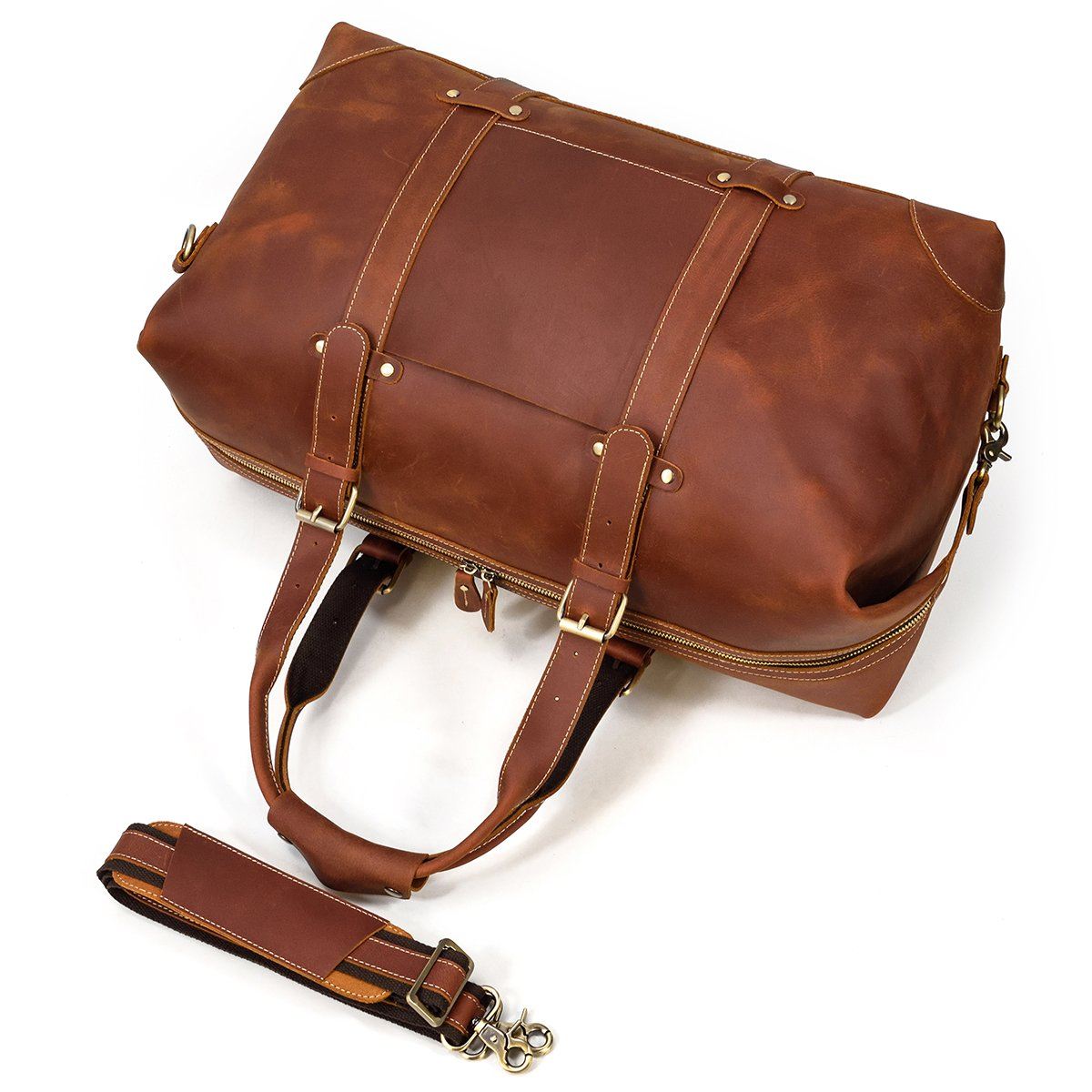 Sac de voyage effet cuir pleine fleur-26