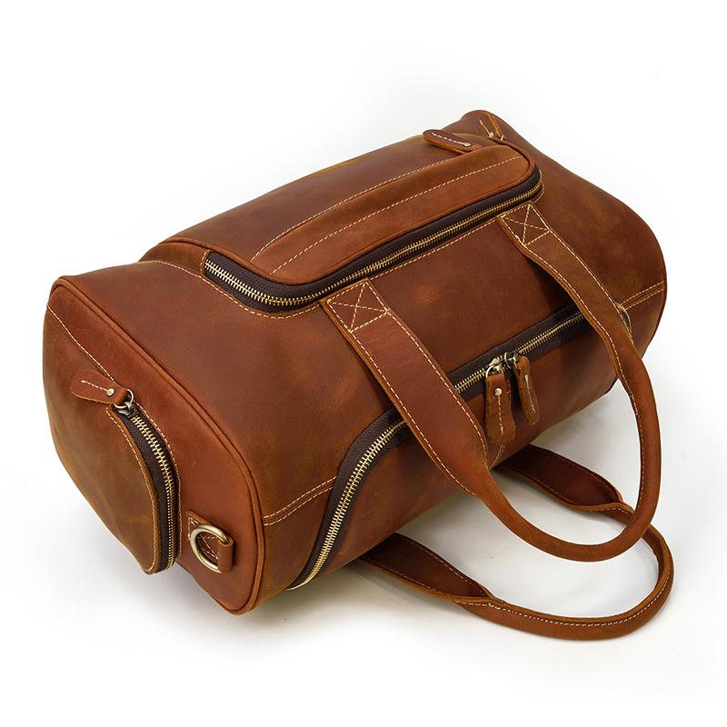 Sac de voyage effet cuir vintage pour homme-18