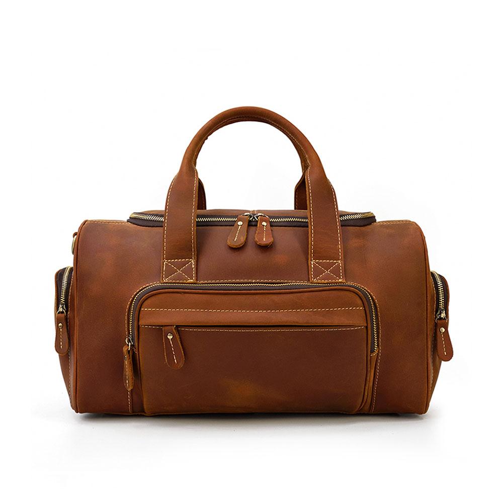 Sac de voyage effet cuir vintage pour homme-2