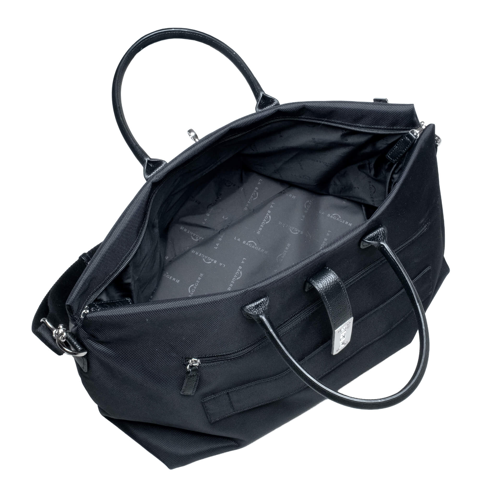 Sac de voyage souple noir pour week-end-5