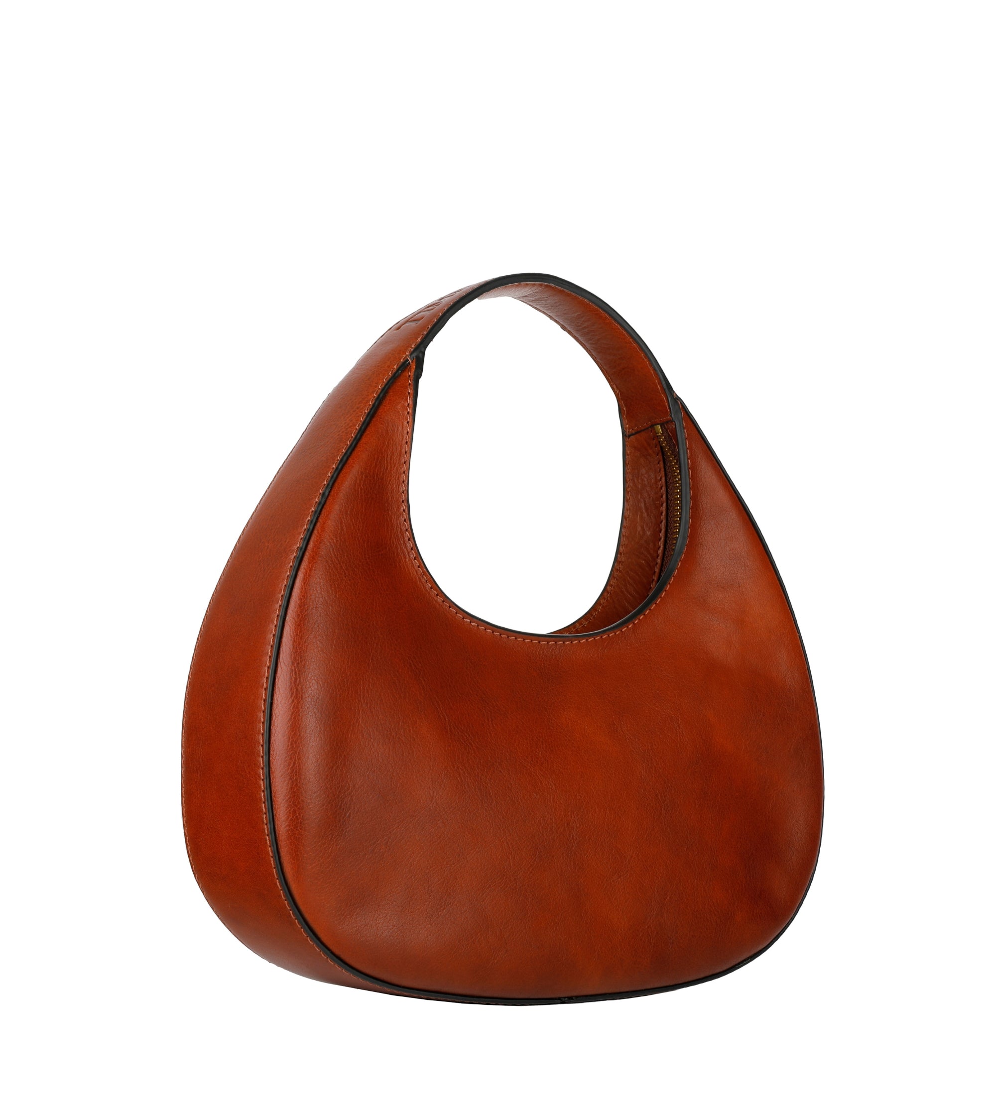 Sac demi-lune effet cuir pour femme-4