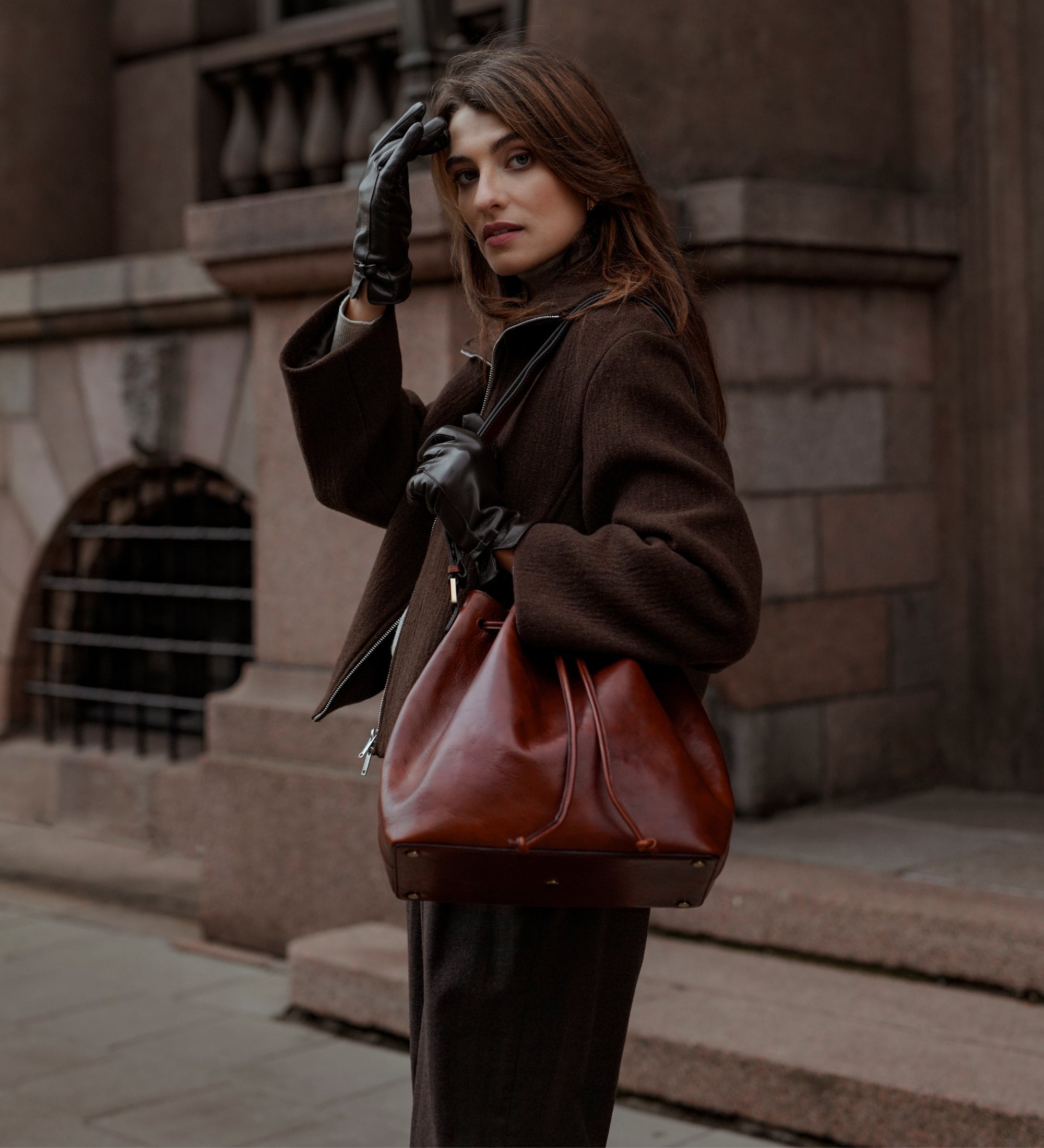 Sac seau effet cuir pour femme-2