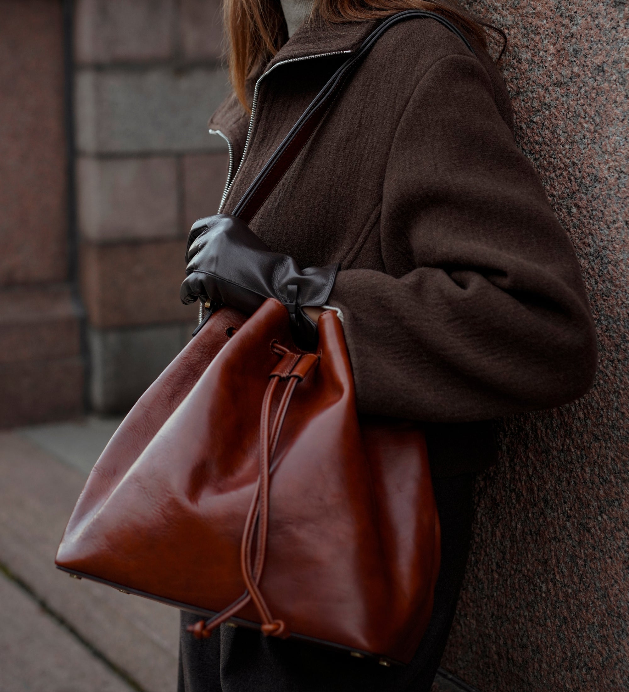 Sac seau effet cuir pour femme-3