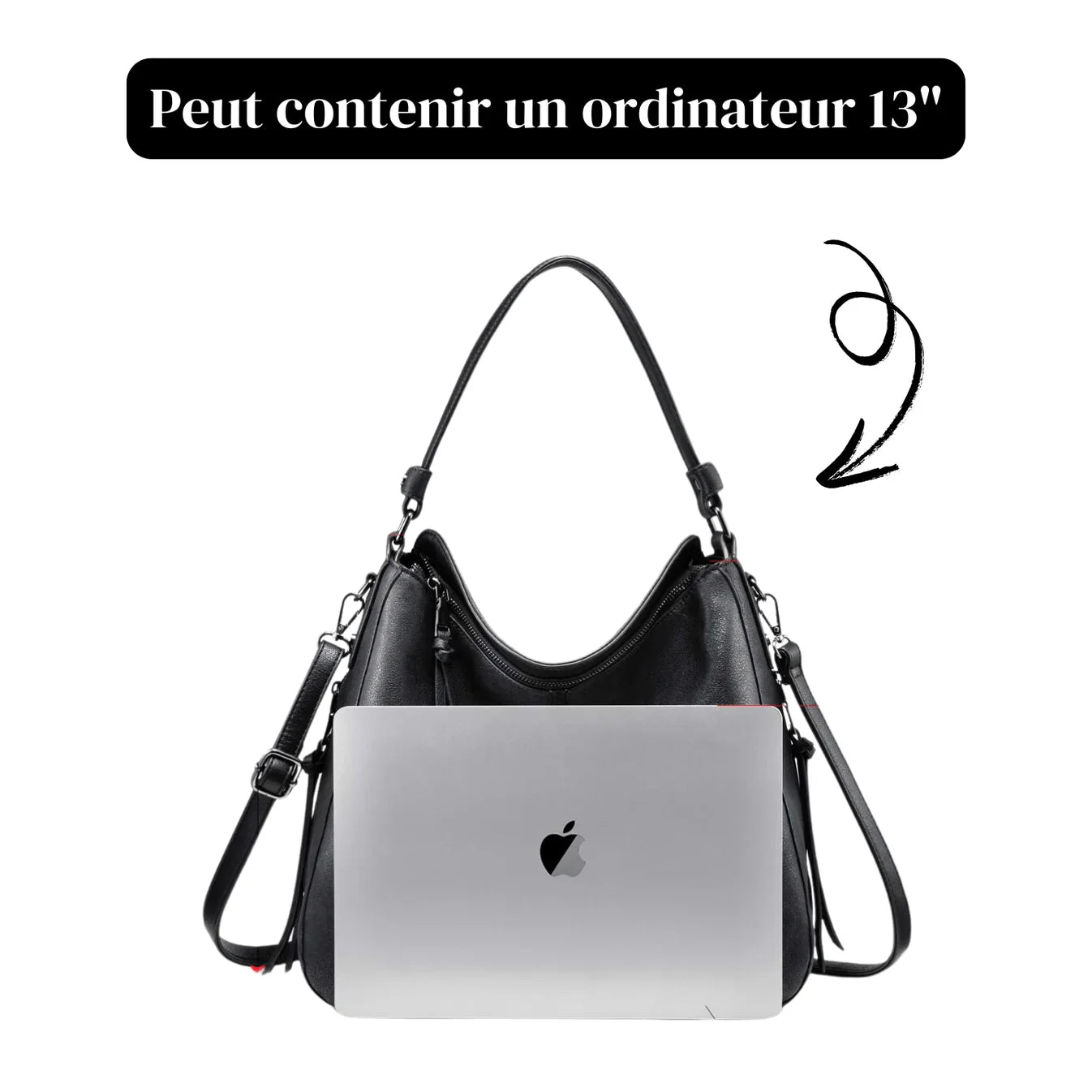 Sac vintage effet cuir pour femme-5