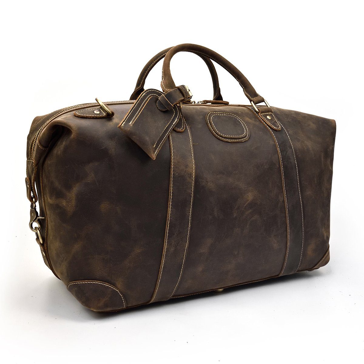 Sac week-end effet cuir grande capacité-21