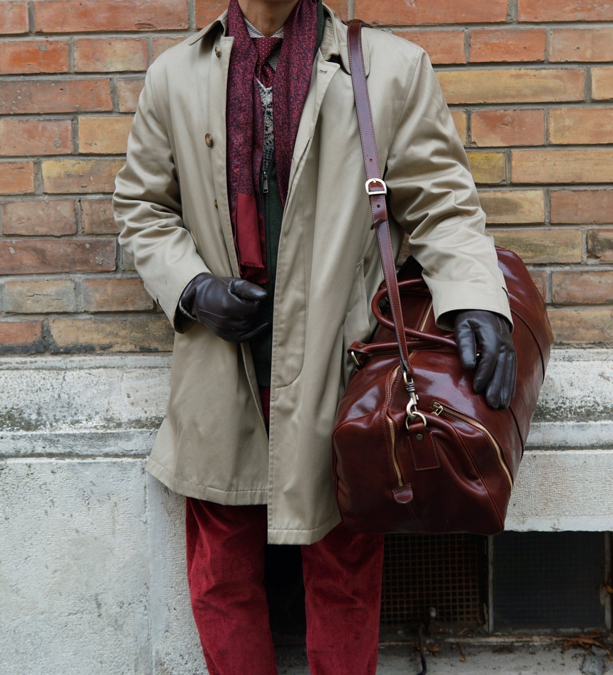 Sac week-end effet cuir souple-2